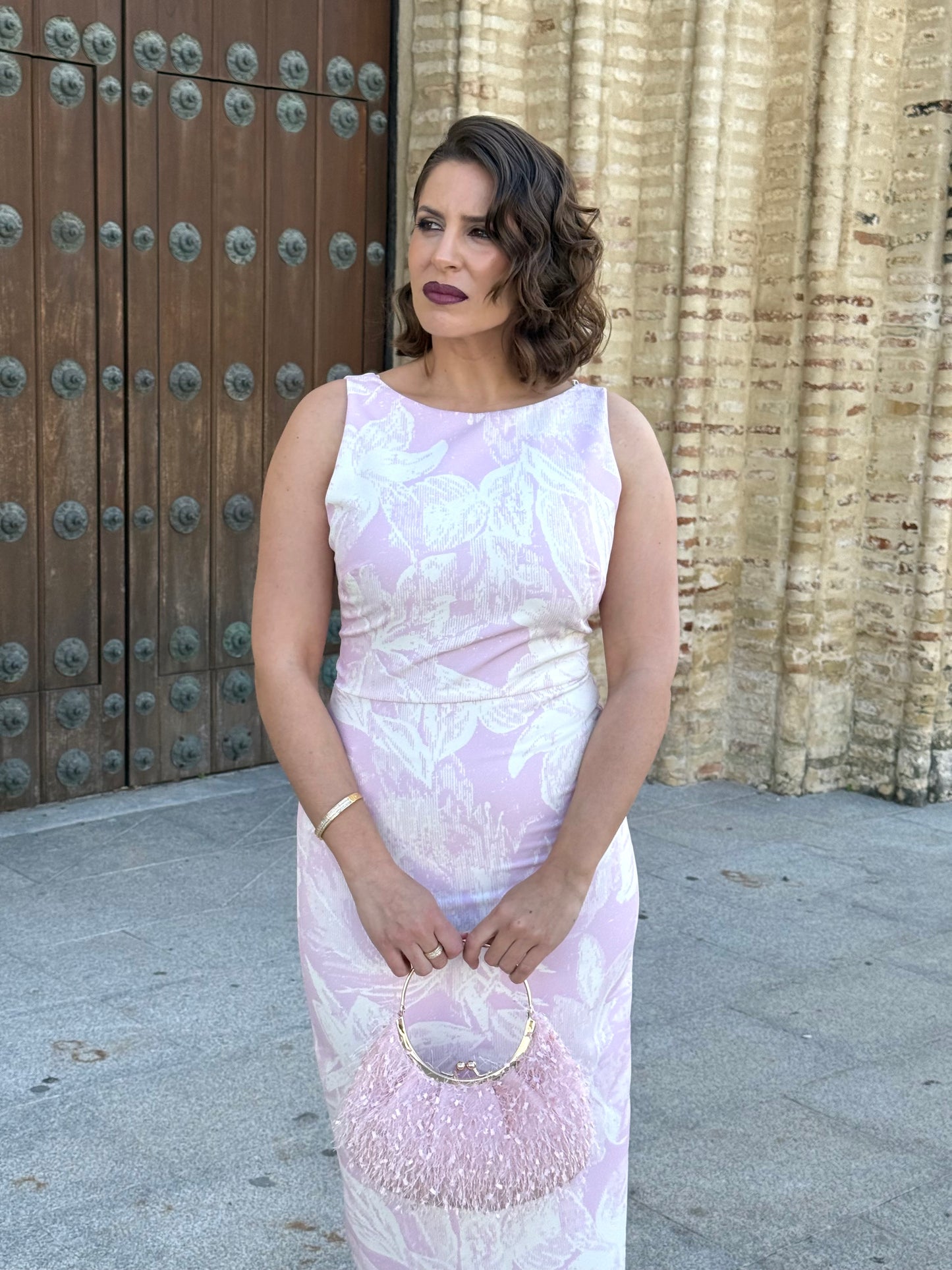 Conjunto Jacquard Aura Rosa