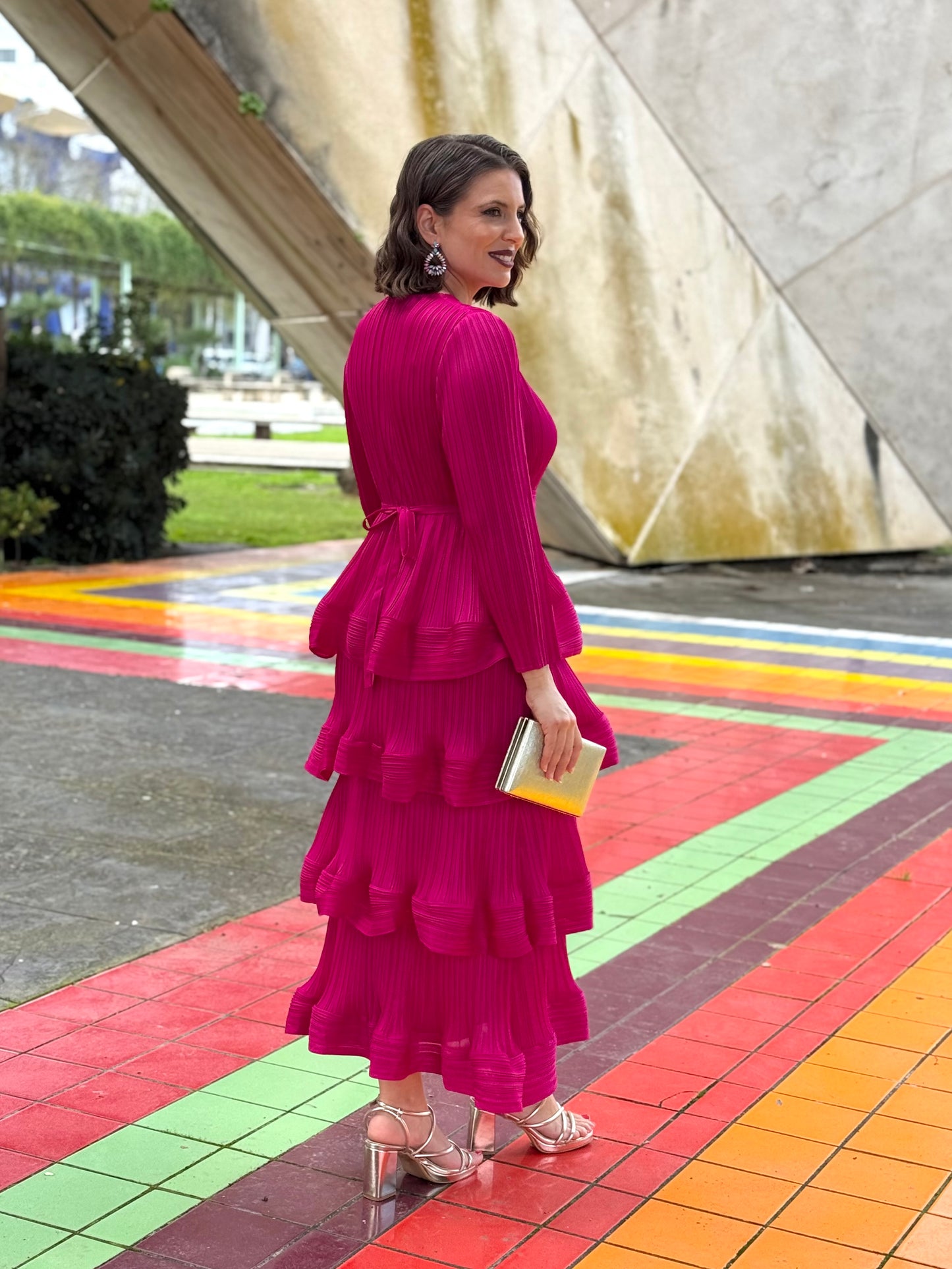 Vestido Lucrecia Fucsia