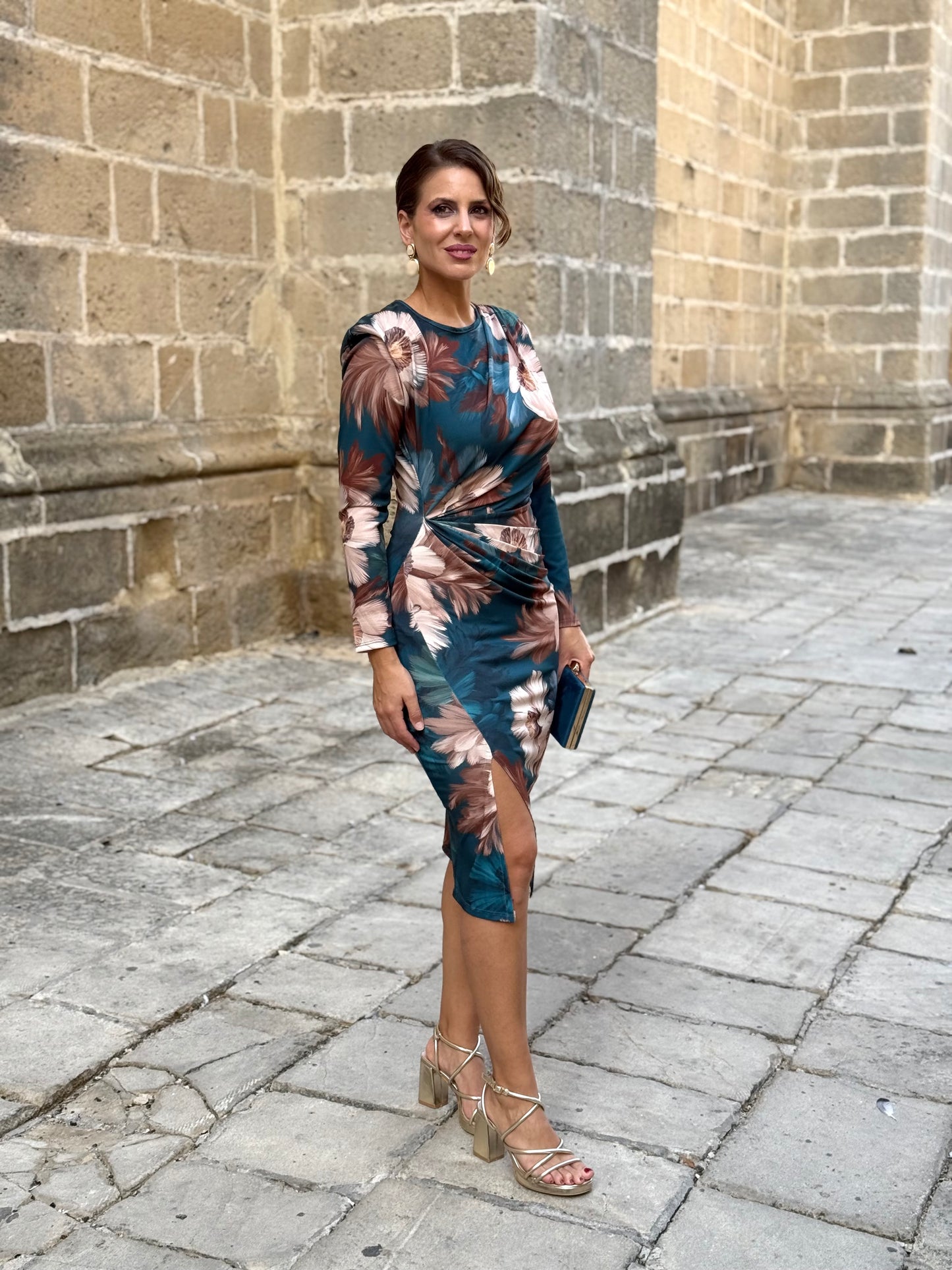Vestido Pilar Petróleo