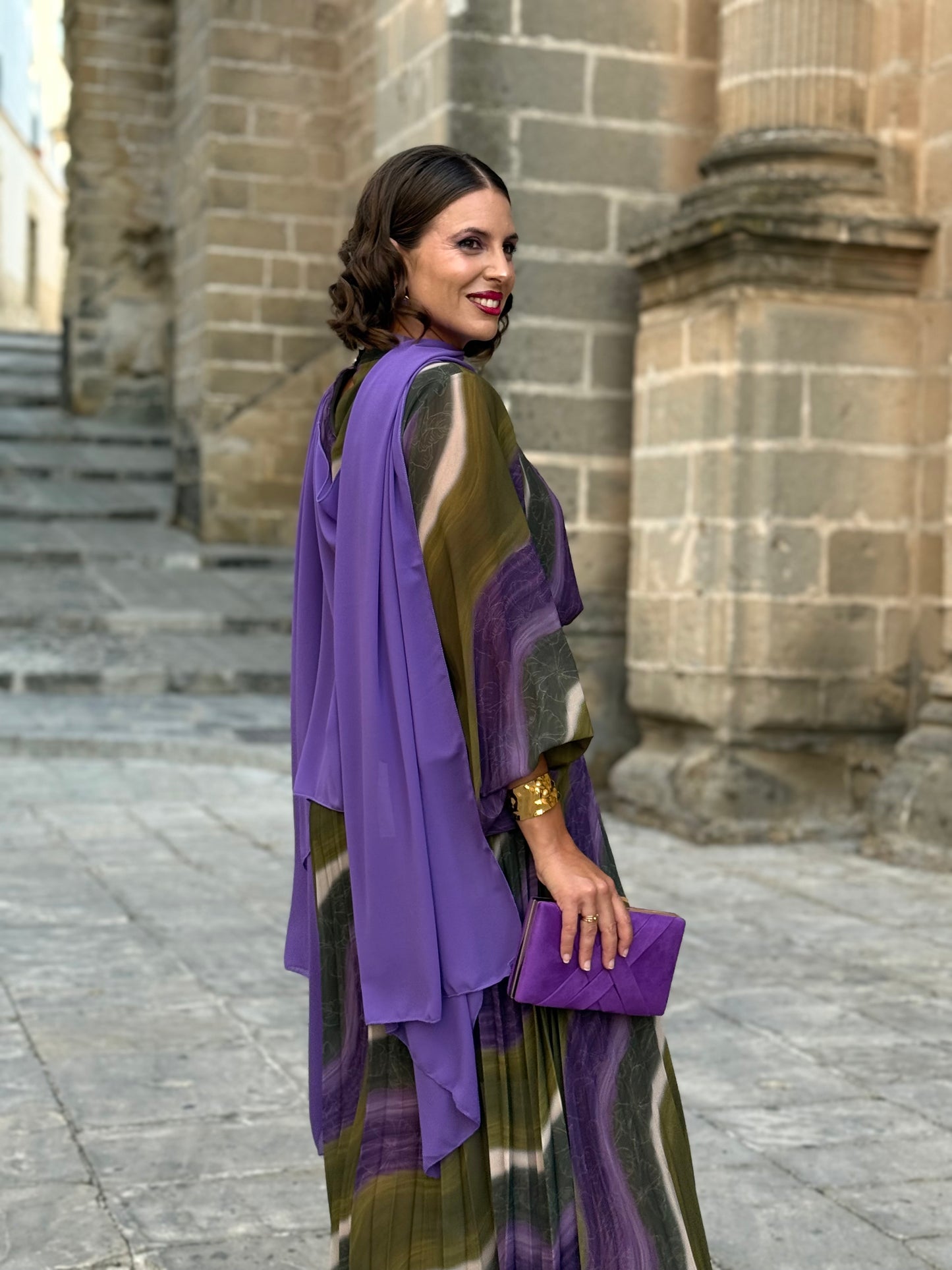 Capa De Gasa Morada