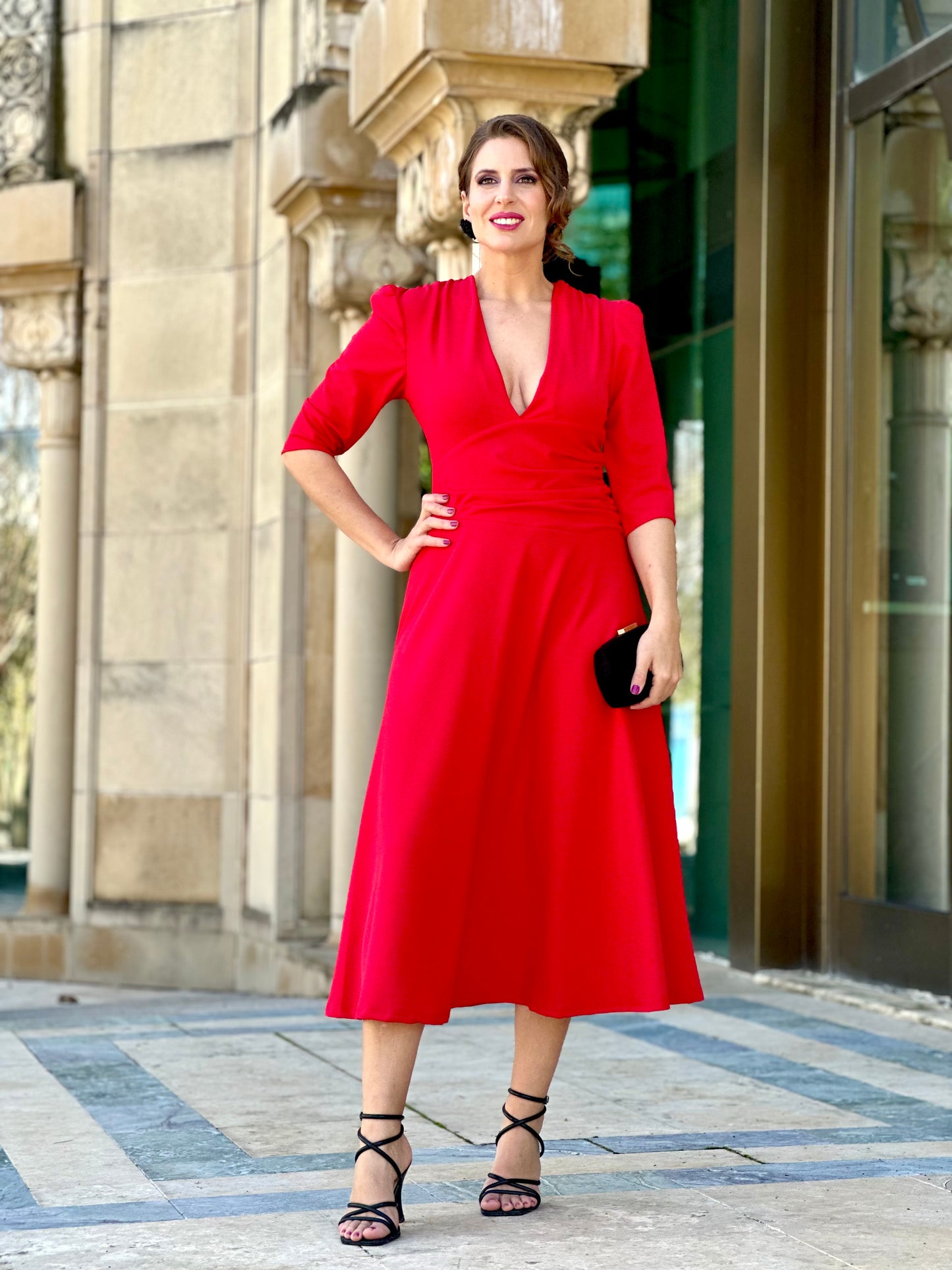 Vestido Yanira Rojo