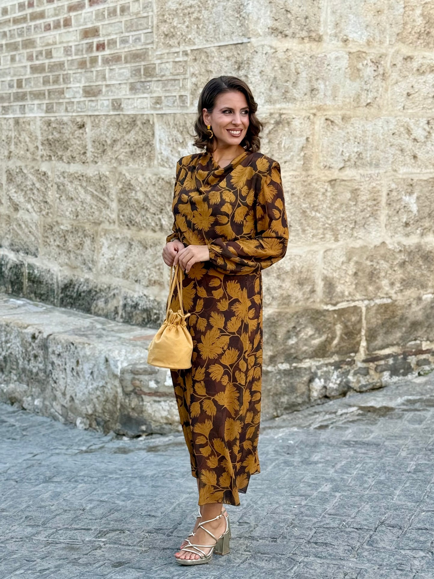 Vestido Mía Mostaza