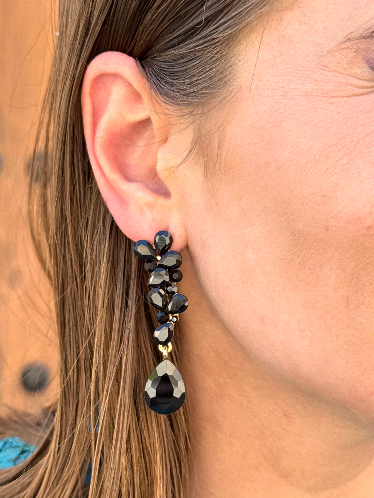 Pendientes Grecia Negro