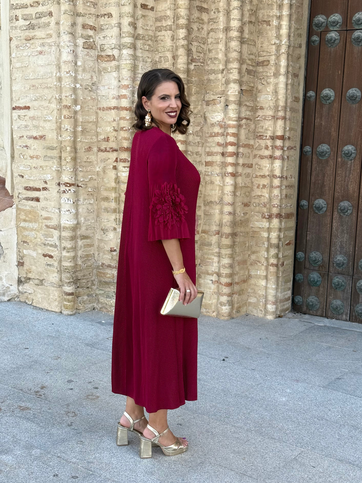 Vestido Encanto Burdeos