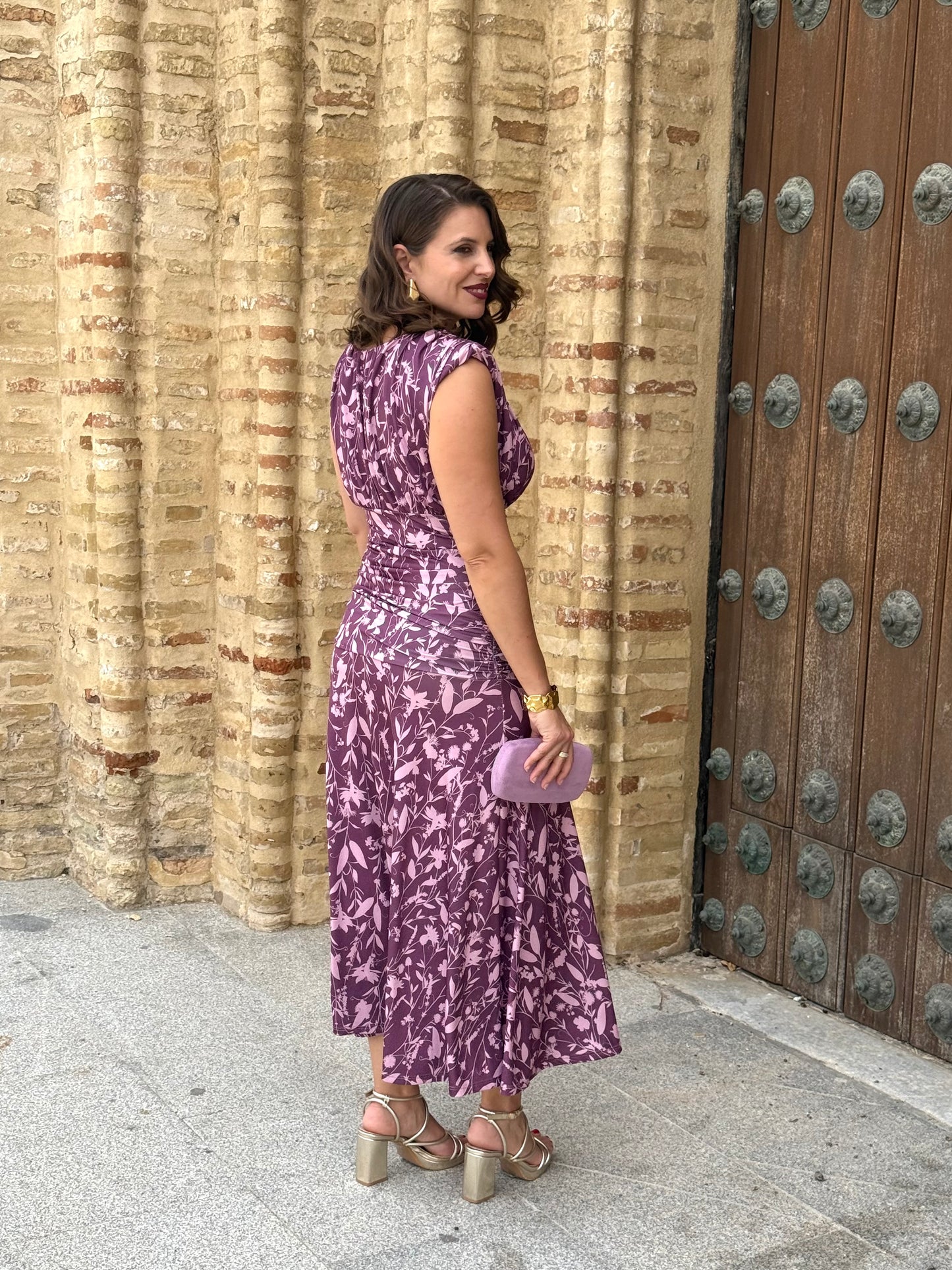 Vestido Lourdes Morado