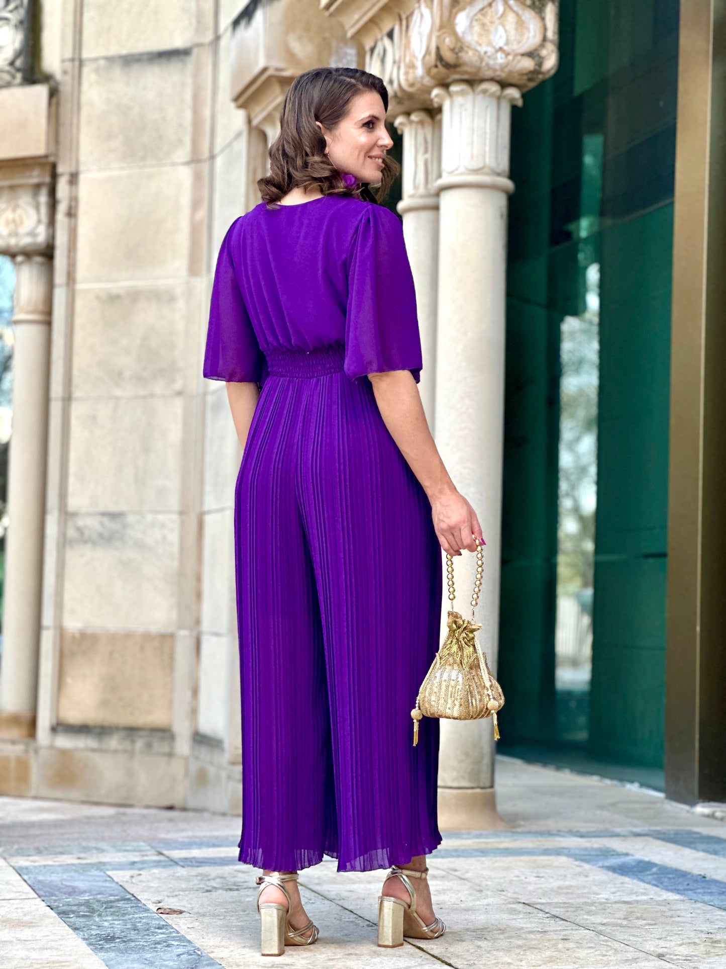 Mono Plisado Morado