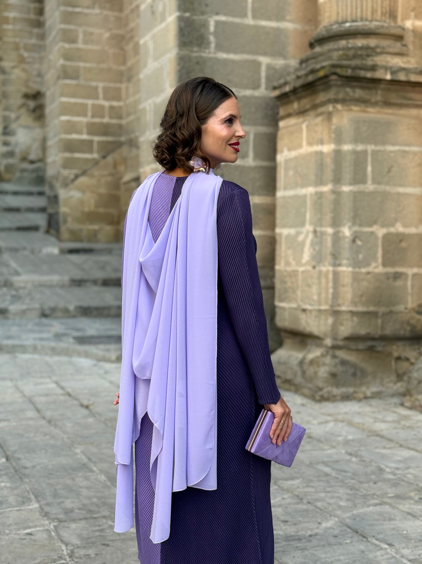 Capa De Gasa Malva