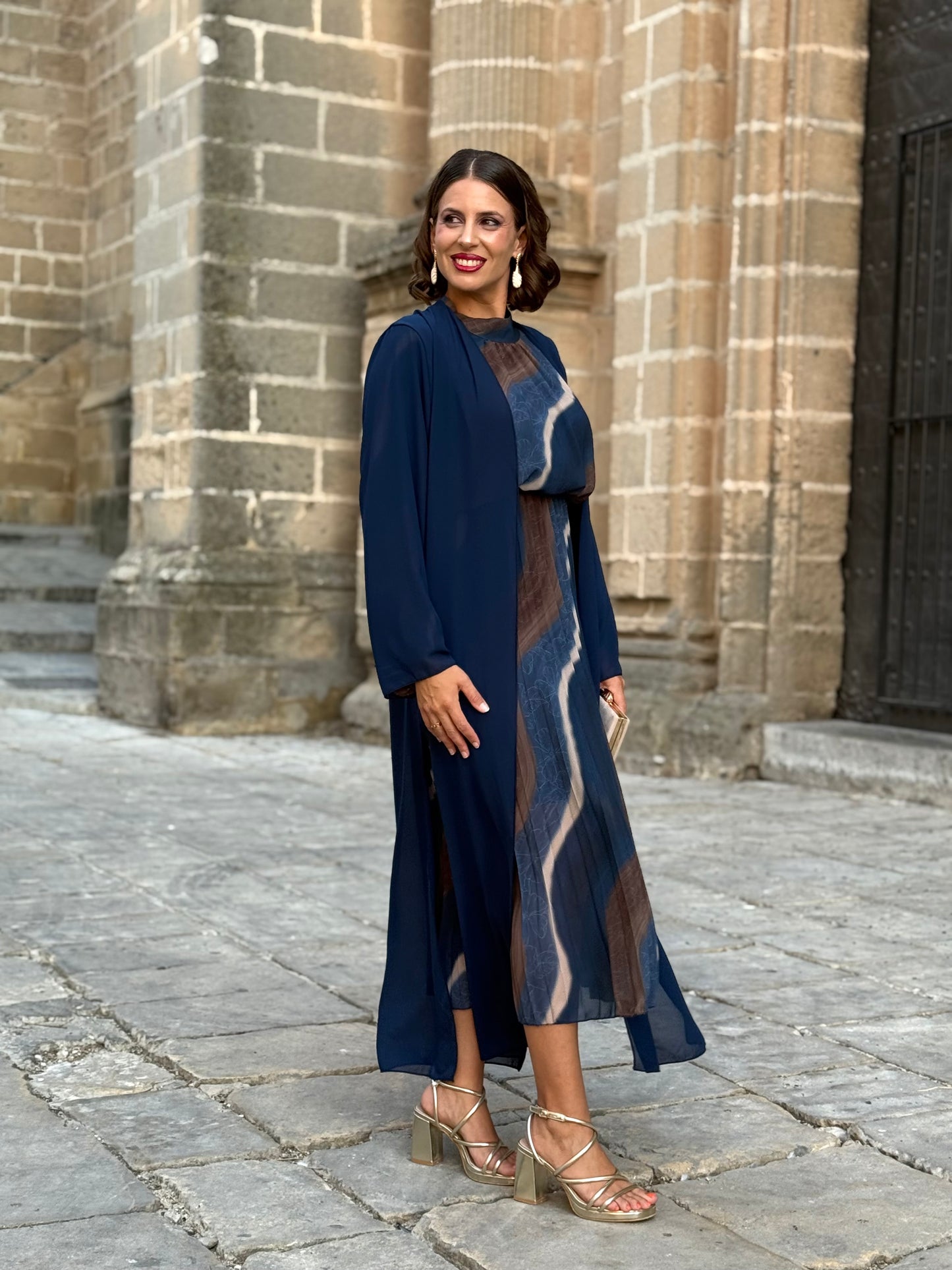 Kimono Gasa Azul
