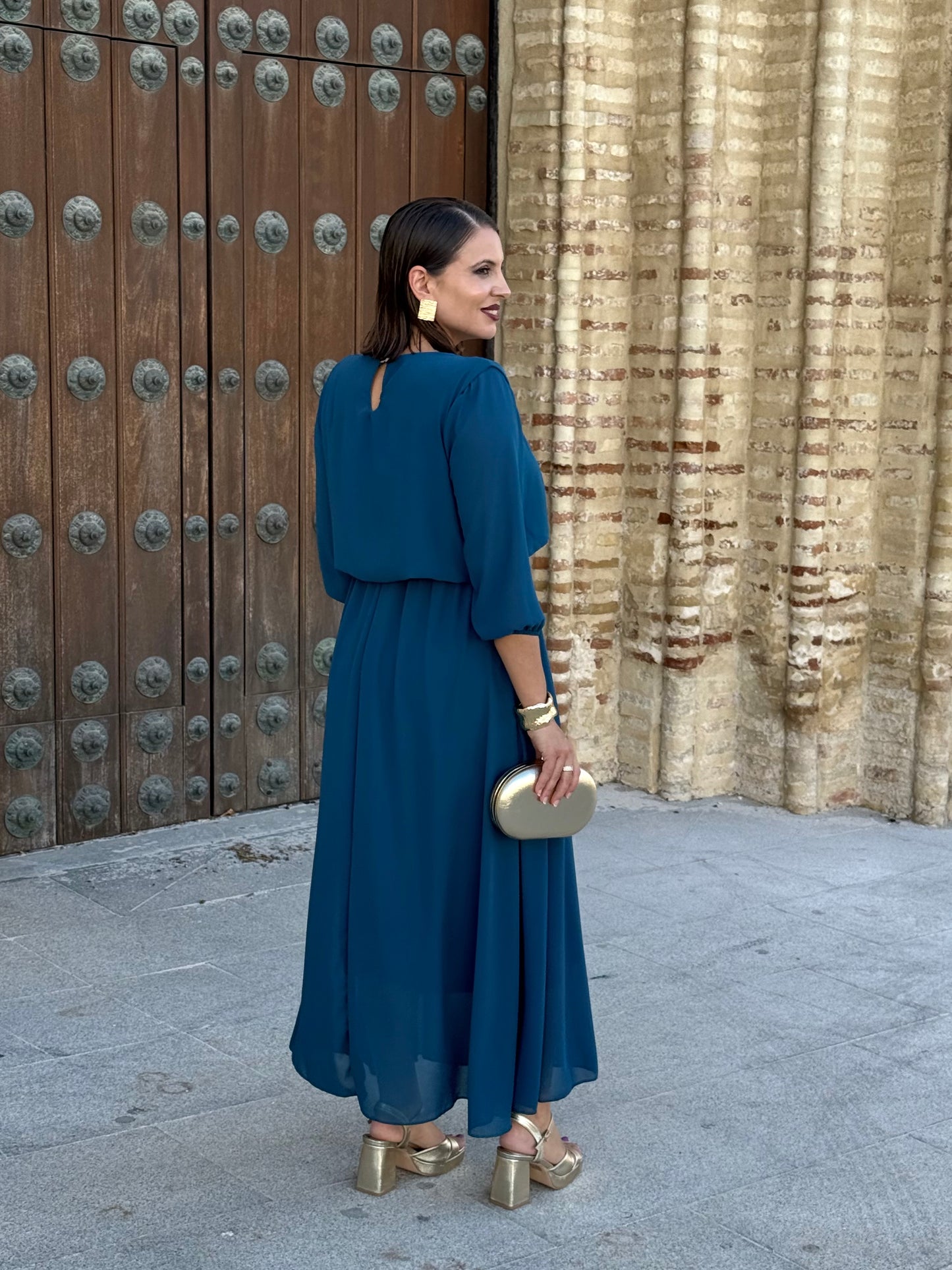 Vestido Miriam Petróleo