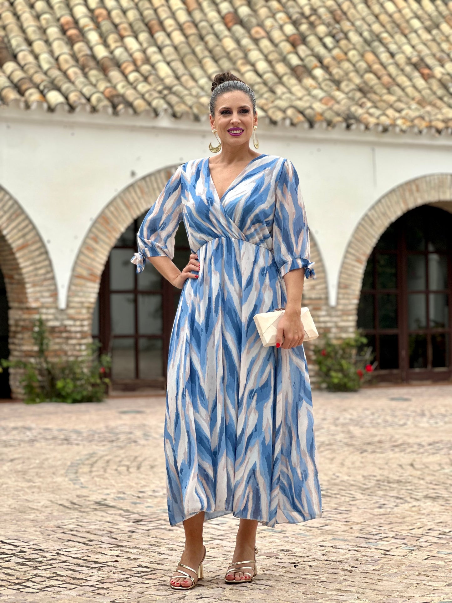 Vestido Idalia Celeste