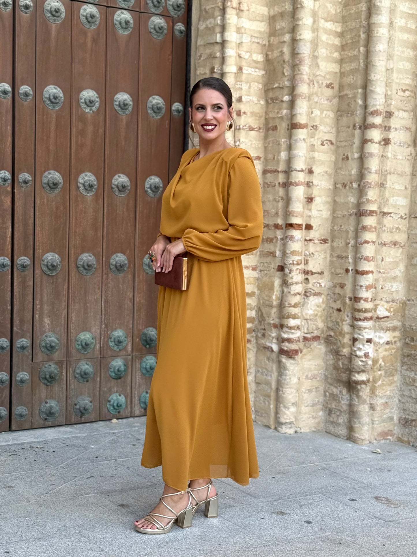 Vestido Miriam Mostaza
