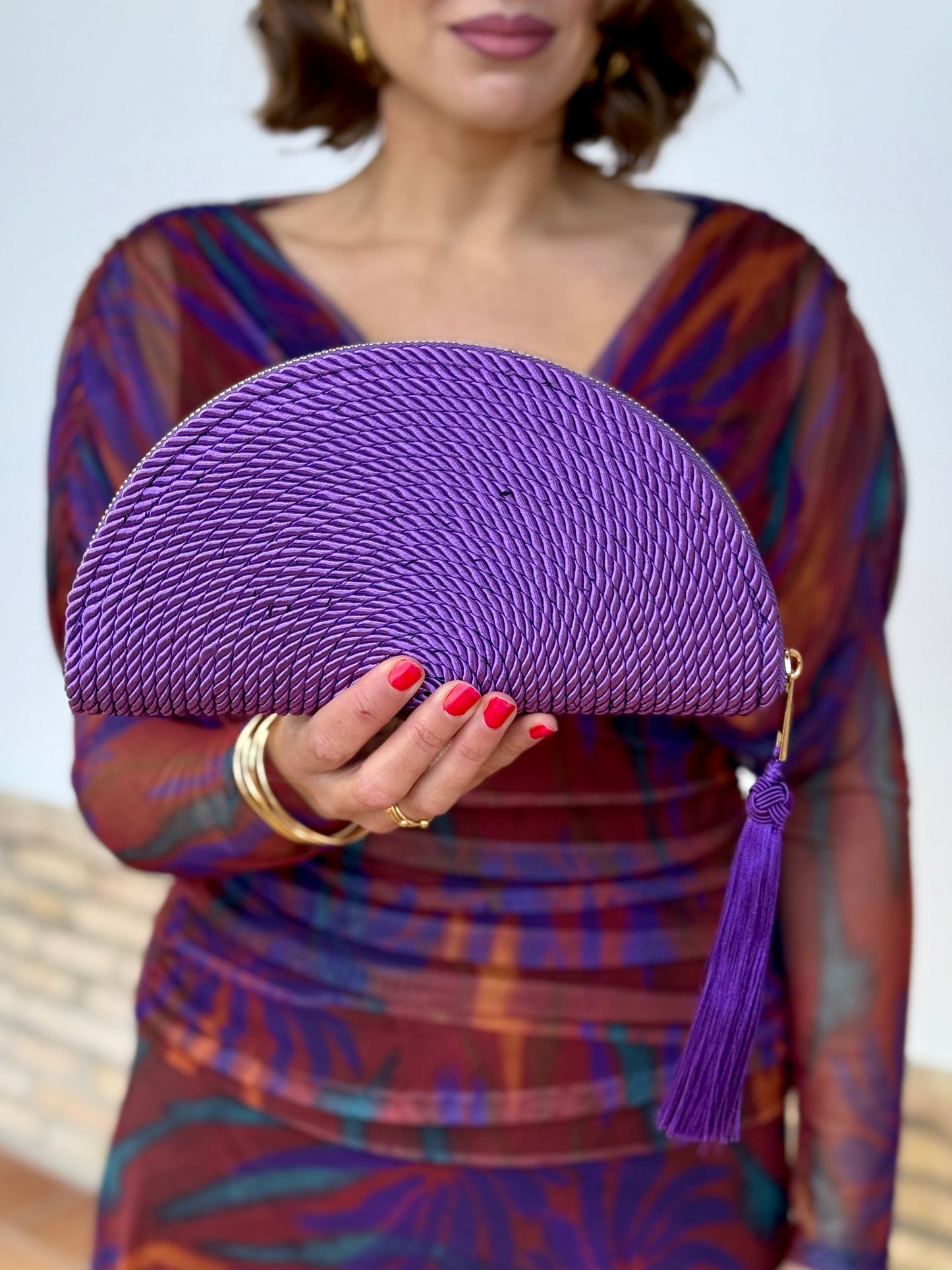 Bolso Abanico Morado