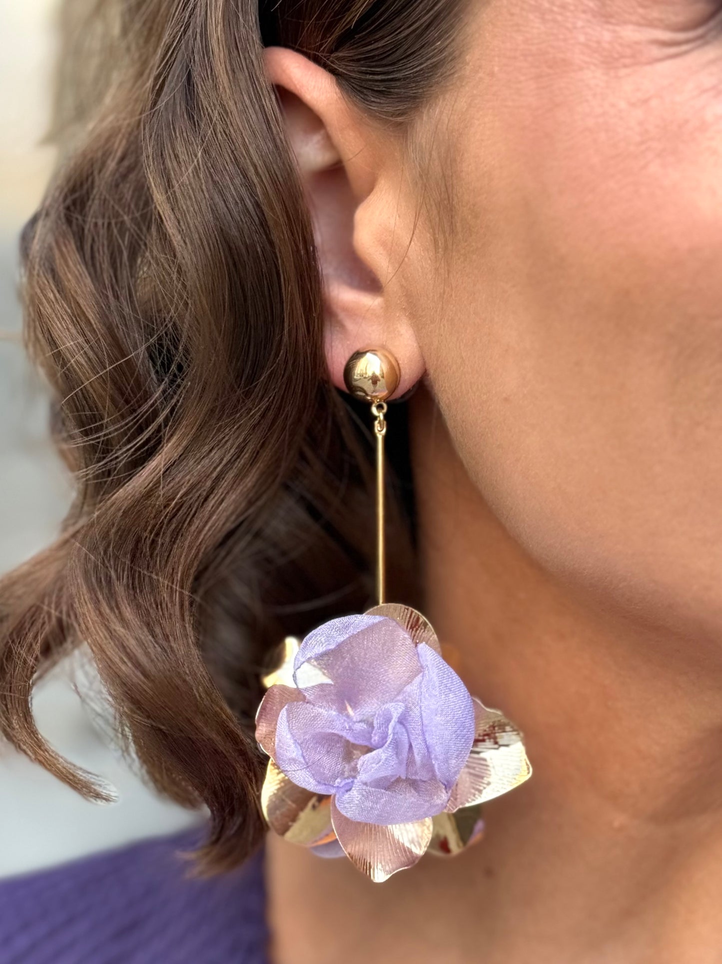 Pendientes Marisol Malva