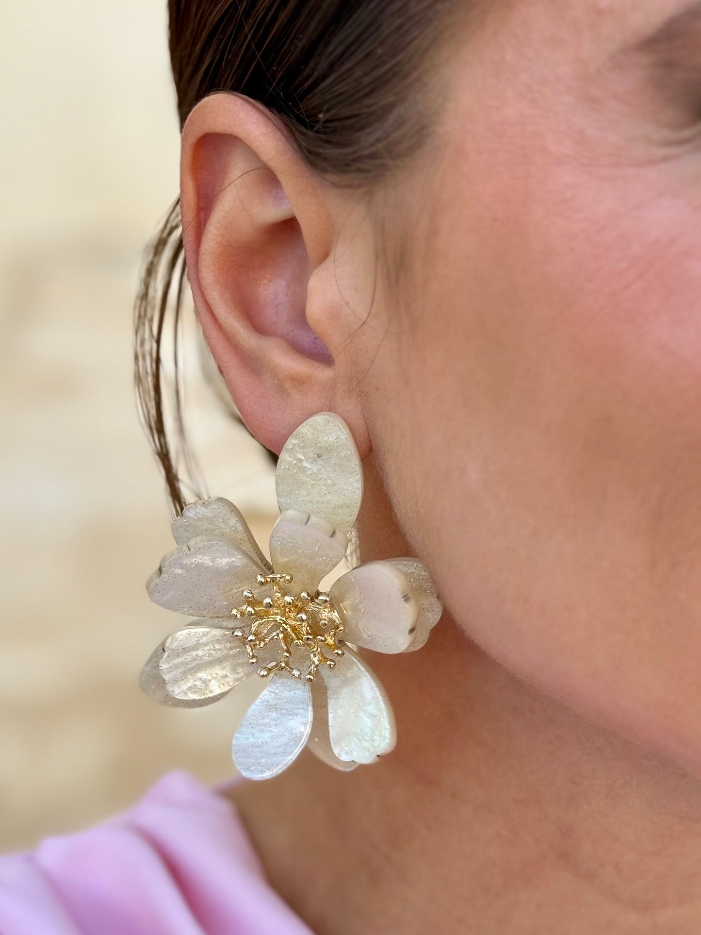 Pendientes Marga Beige