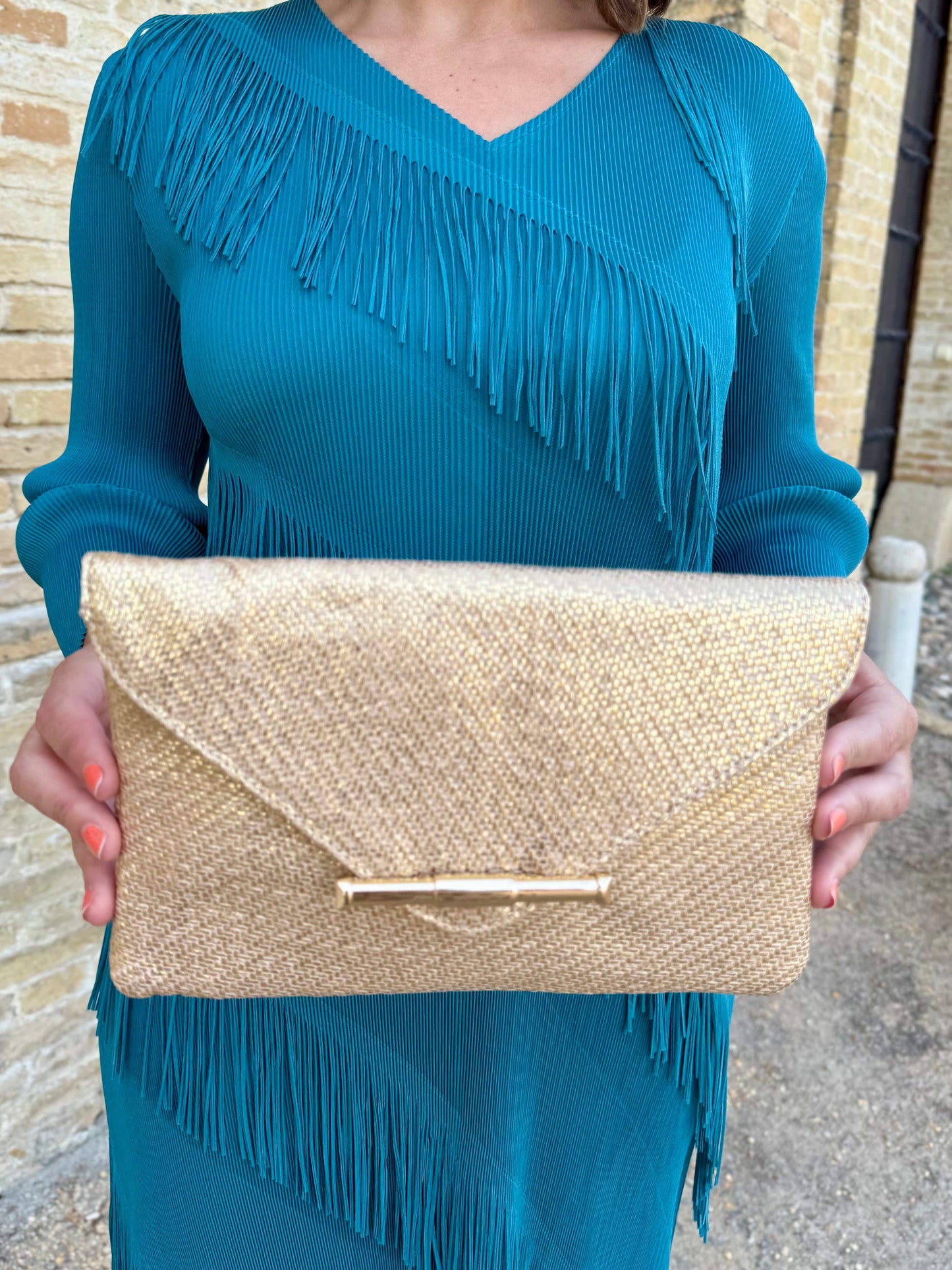 Cartera Pilar Dorada