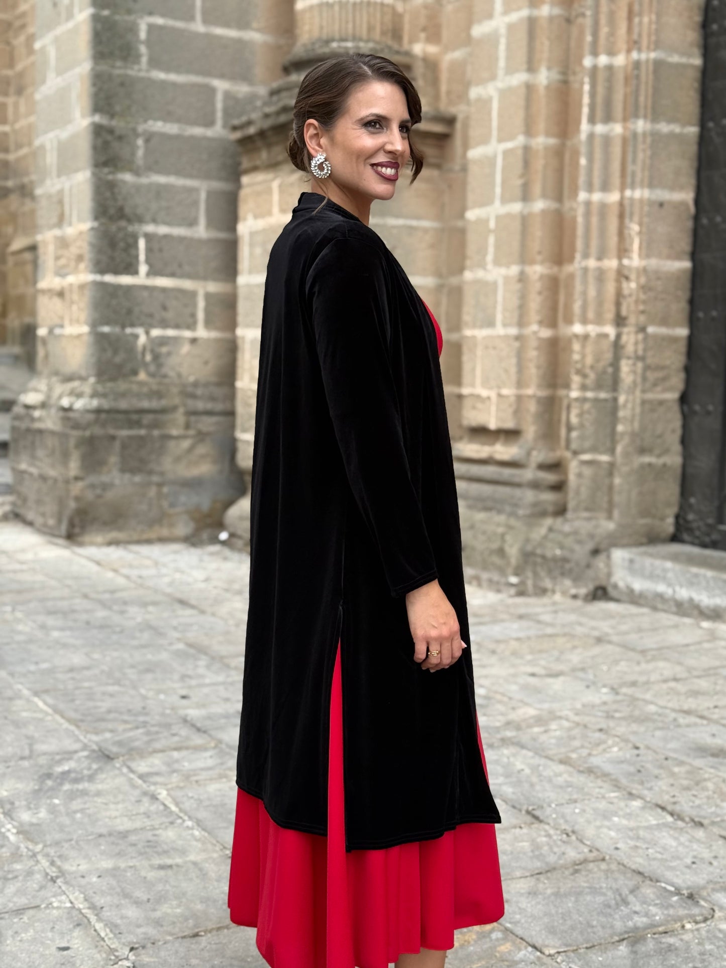 Kimono de Terciopelo Negro