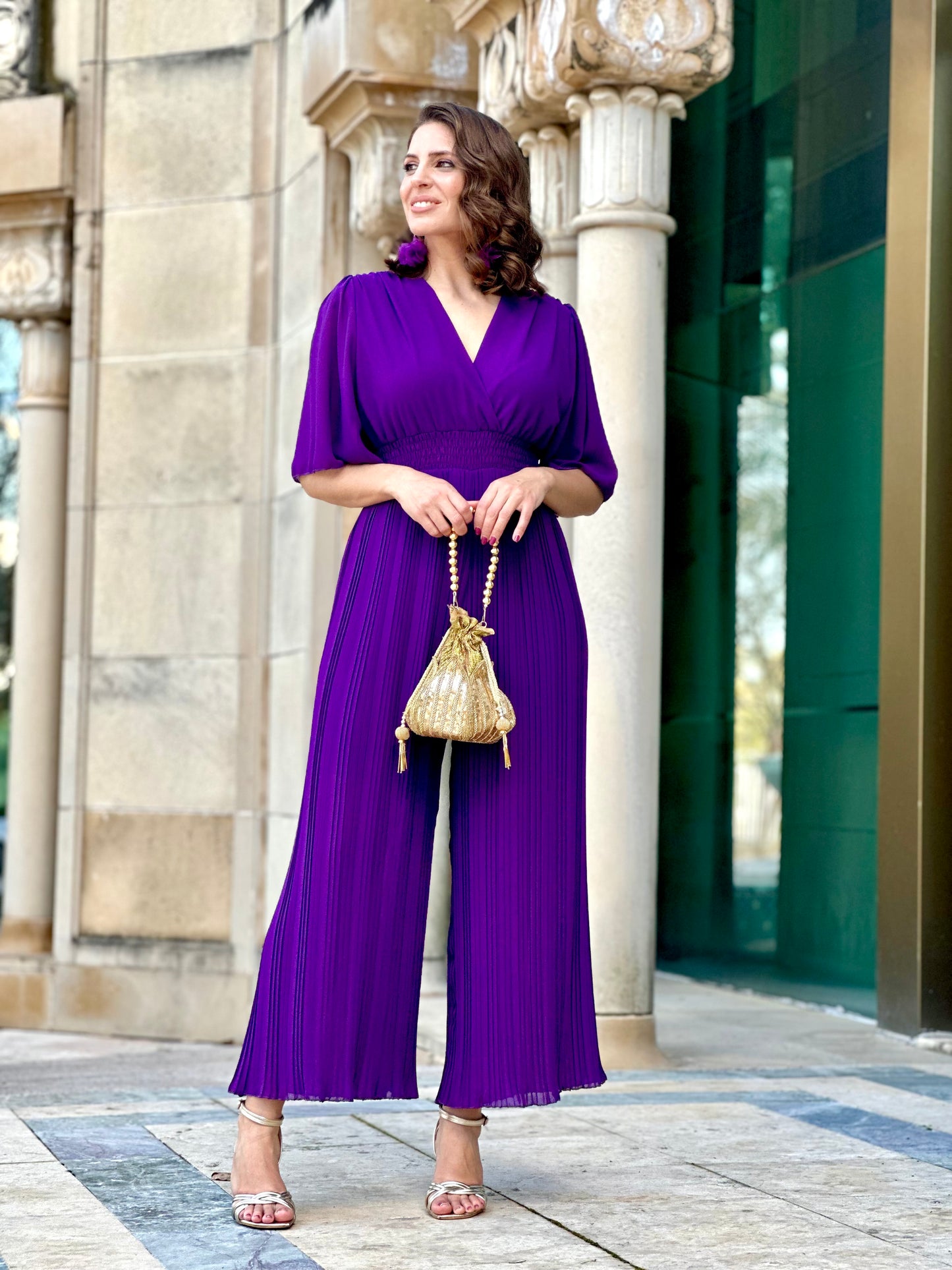 Mono Plisado Morado