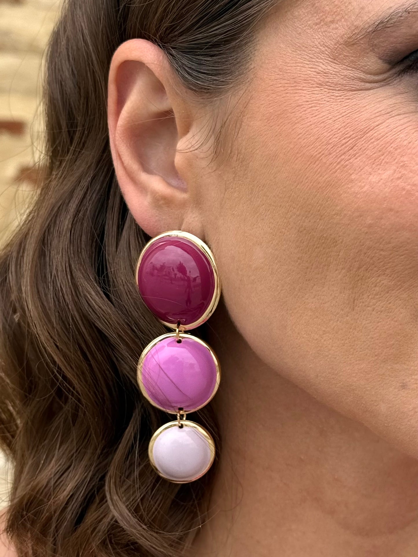 Pendientes Viena Buganvilla