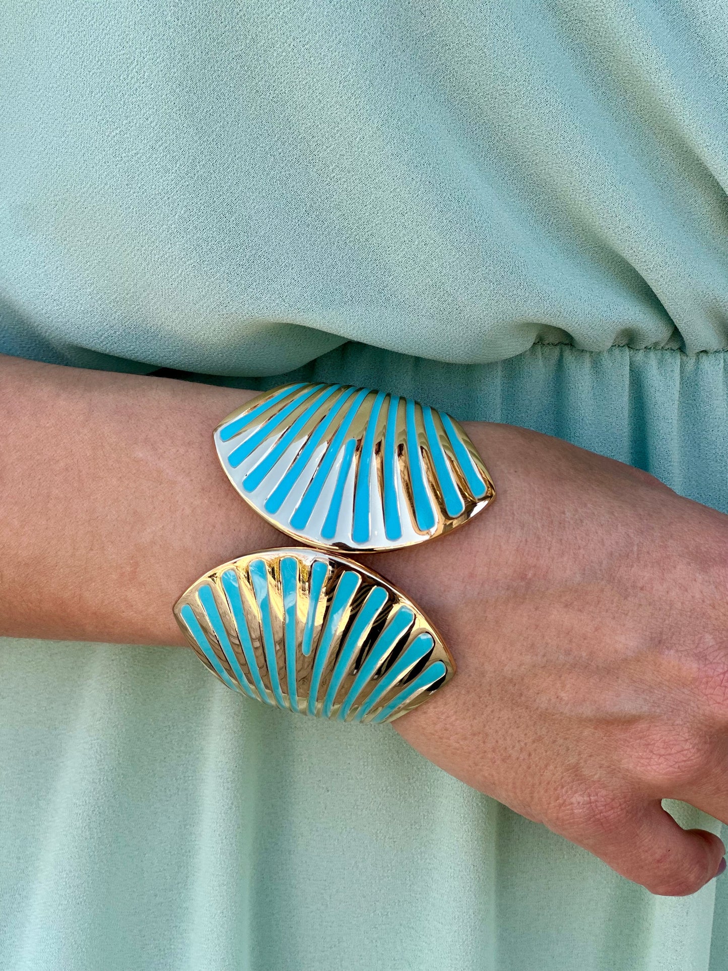 Pulsera Concha Turquesa