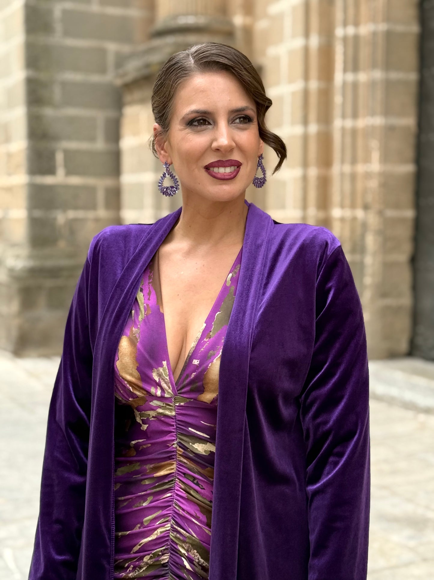 Kimono de Terciopelo Morado