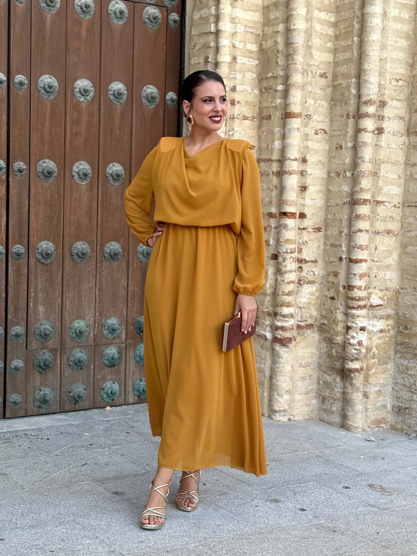 Vestido Miriam Mostaza