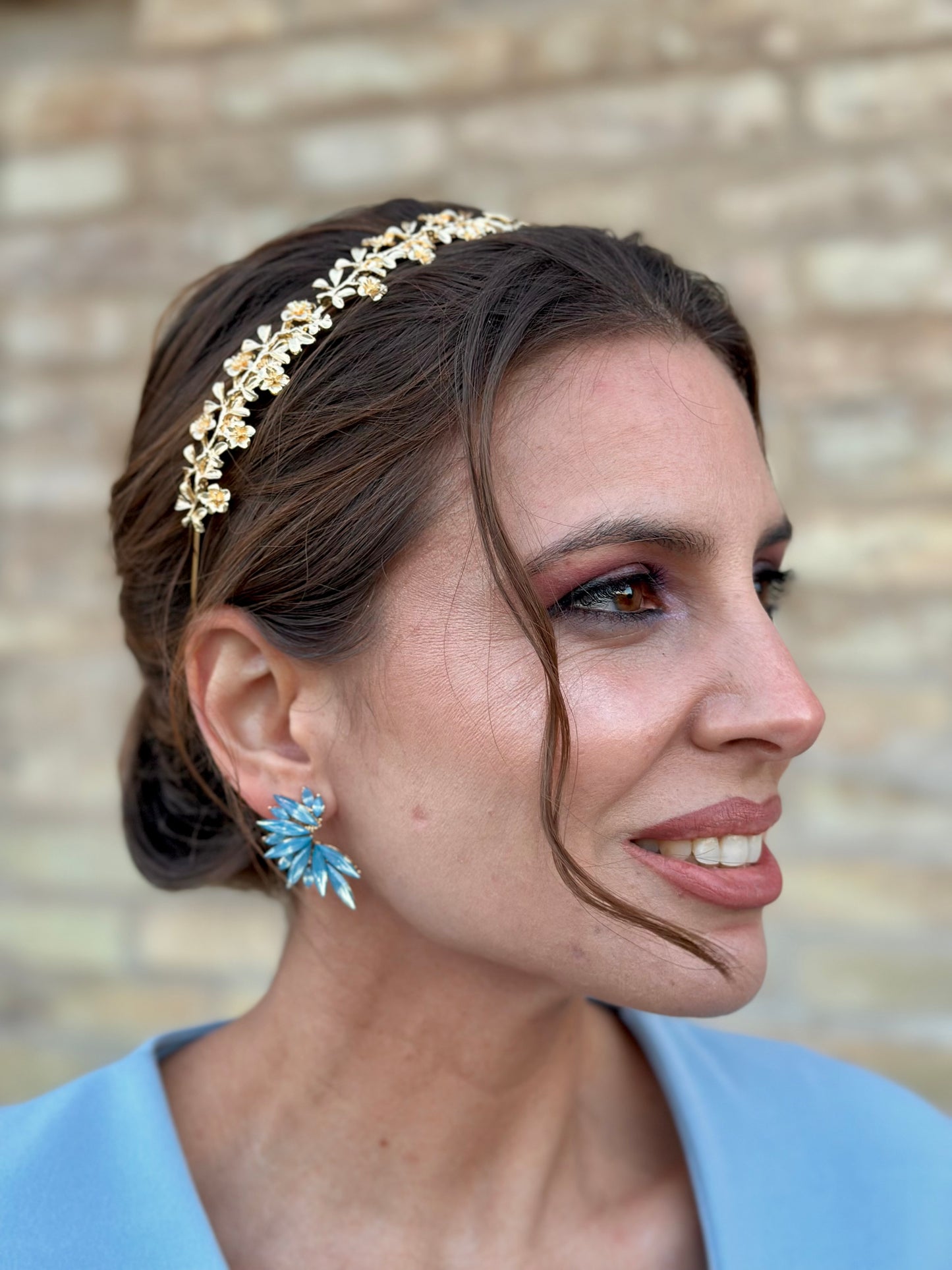 Diadema Metálica Lyan Dorada