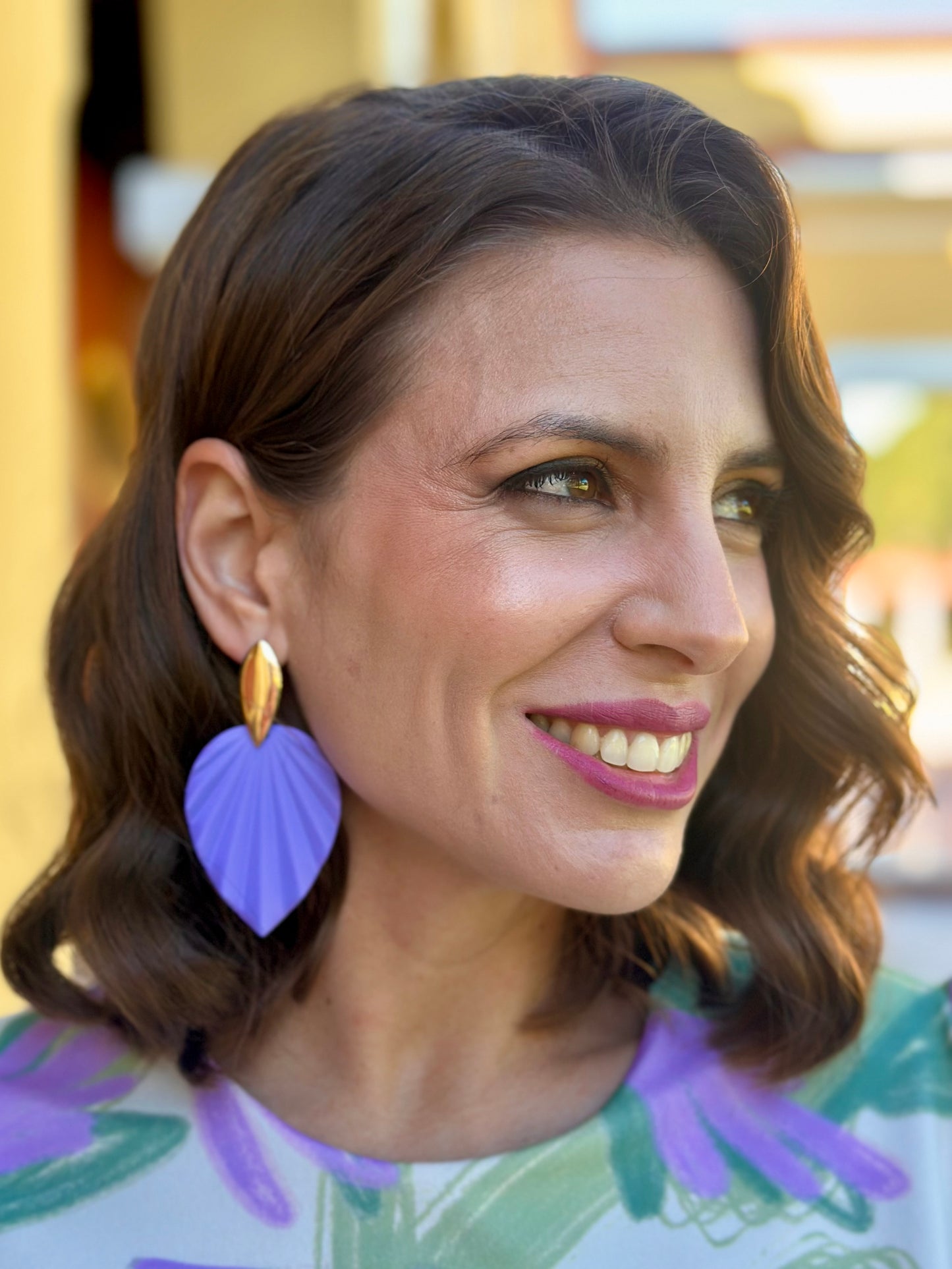 Pendientes Brisa Malva