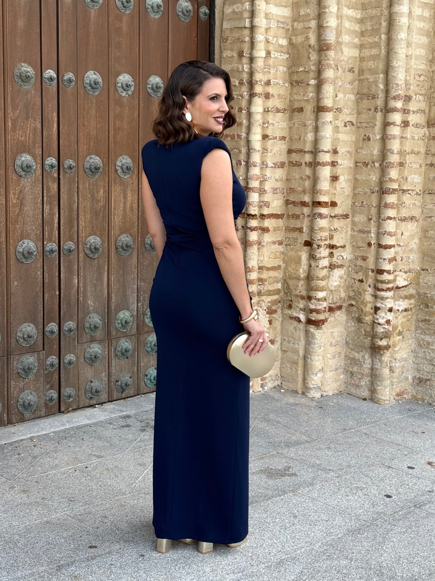Vestido Rociana Azul Marino