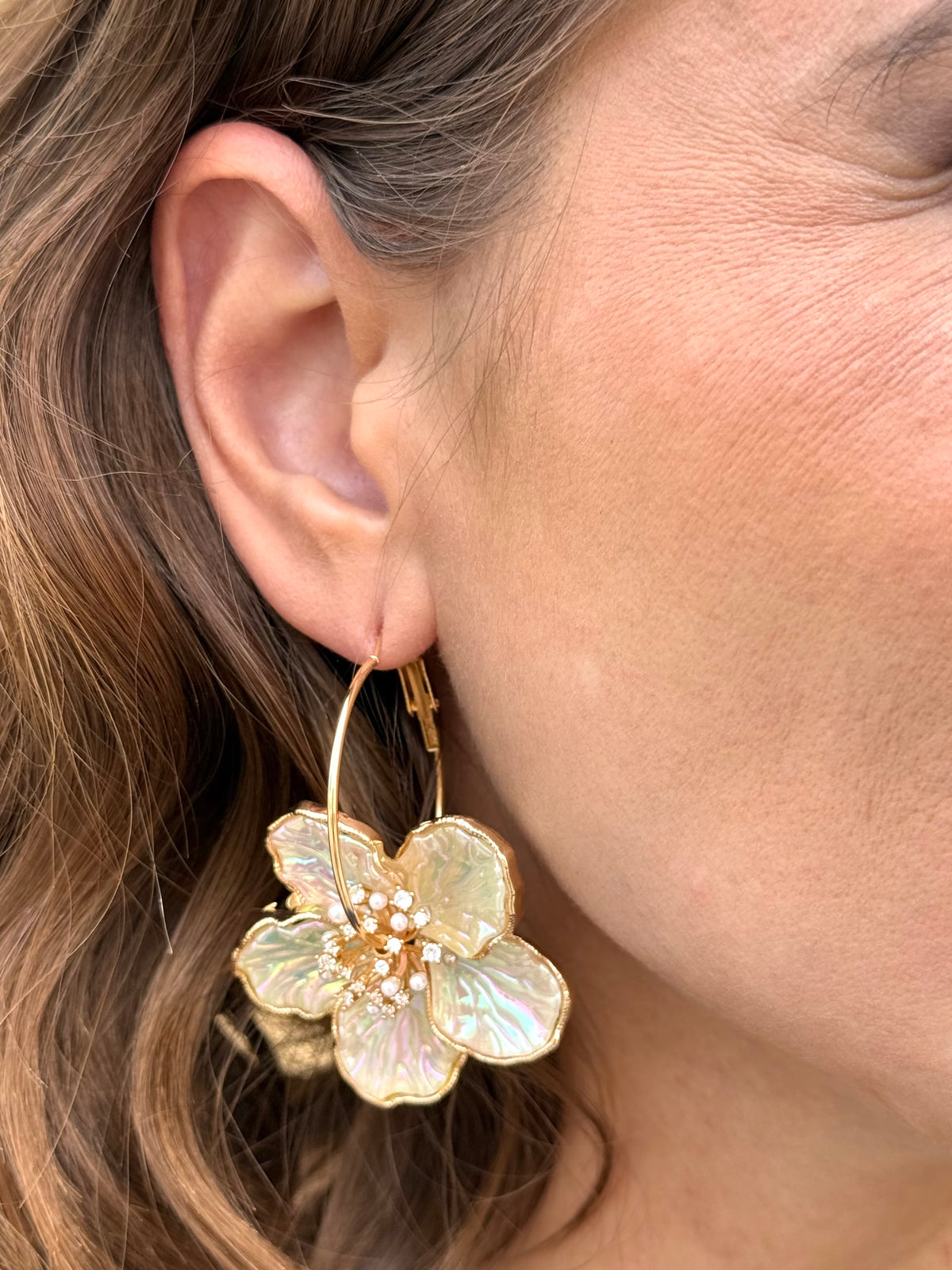 Pendientes Lulú Nácar