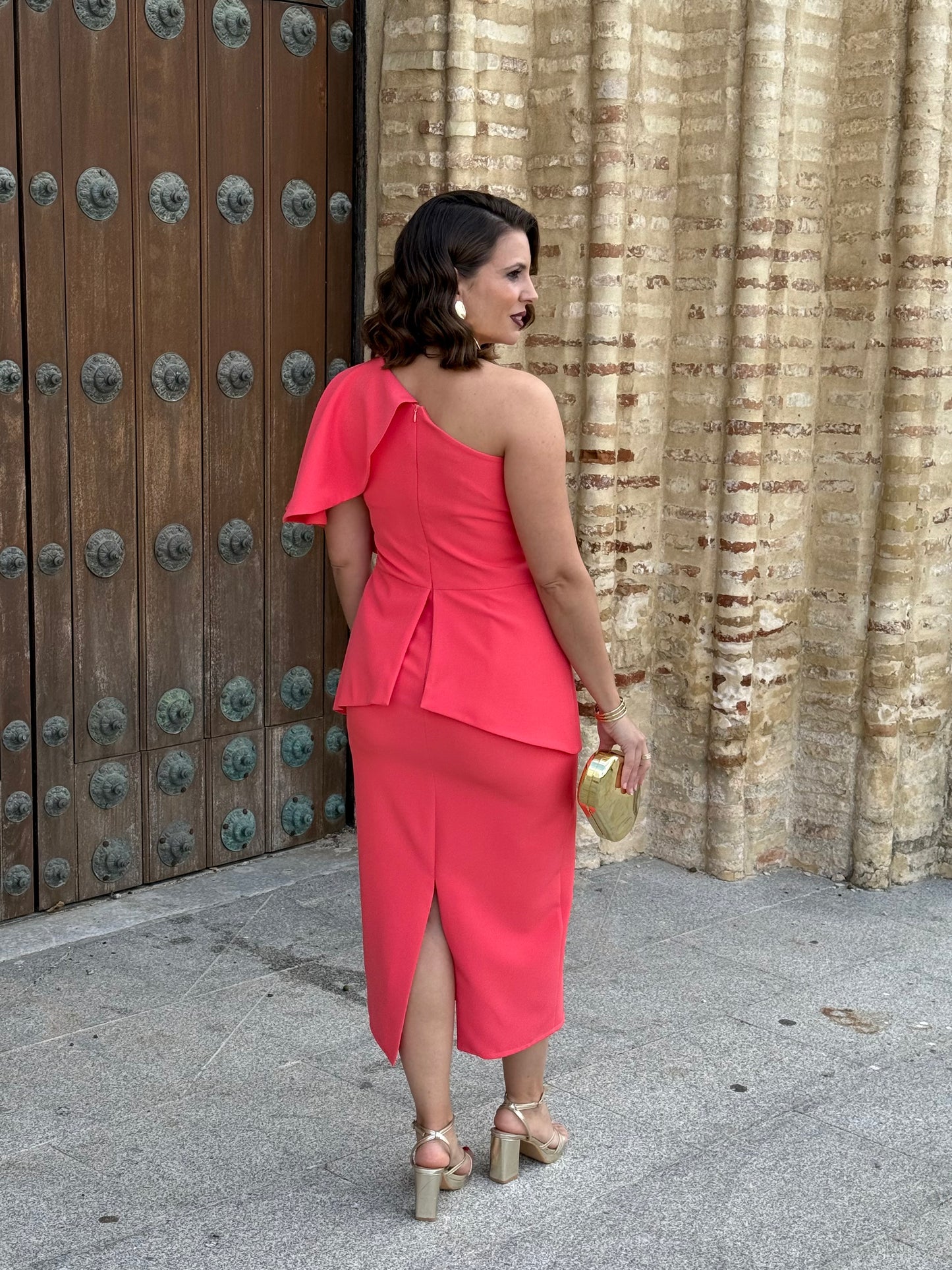 Vestido Renata Coral