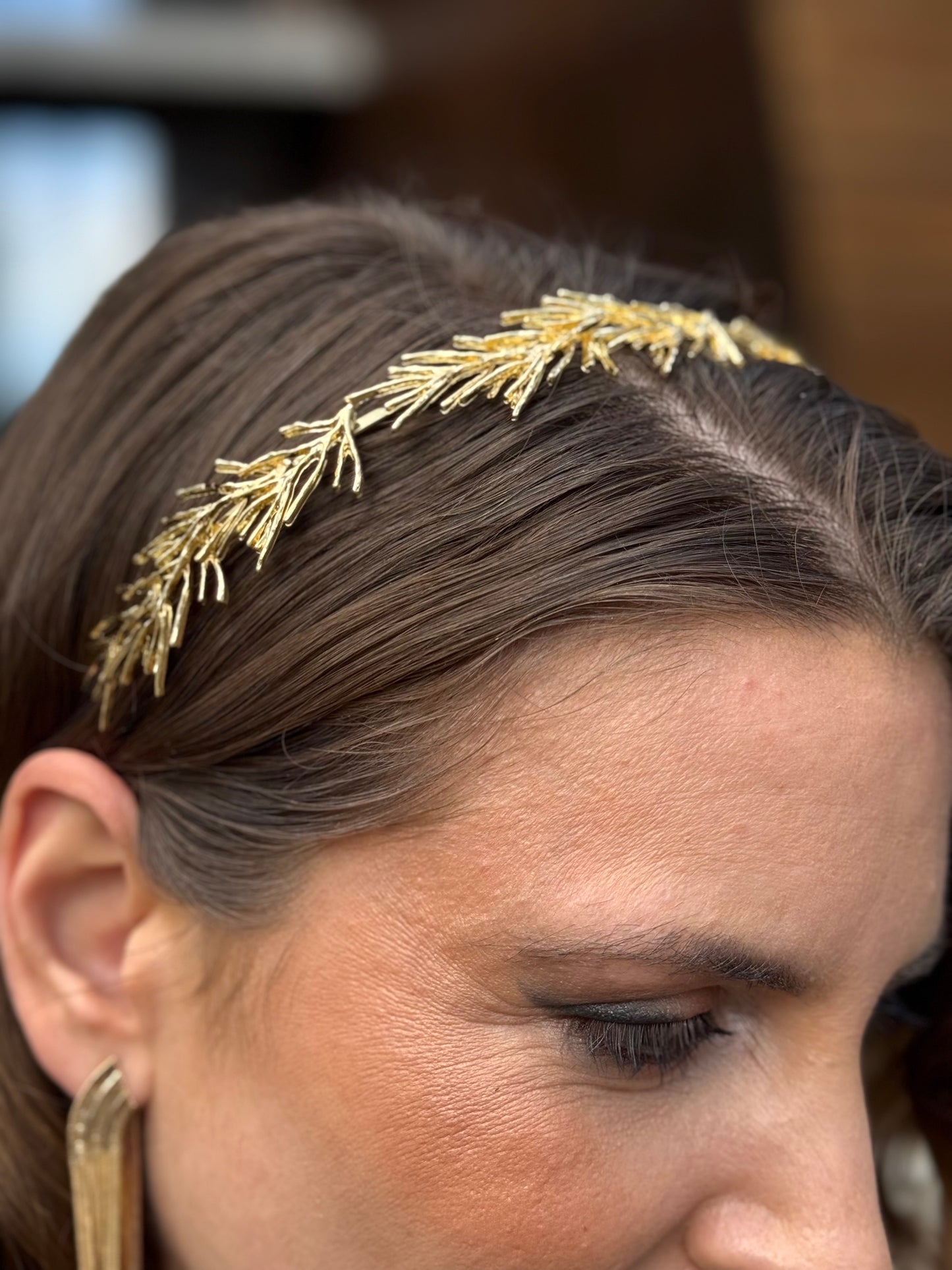 Diadema Metálica Susi Dorada