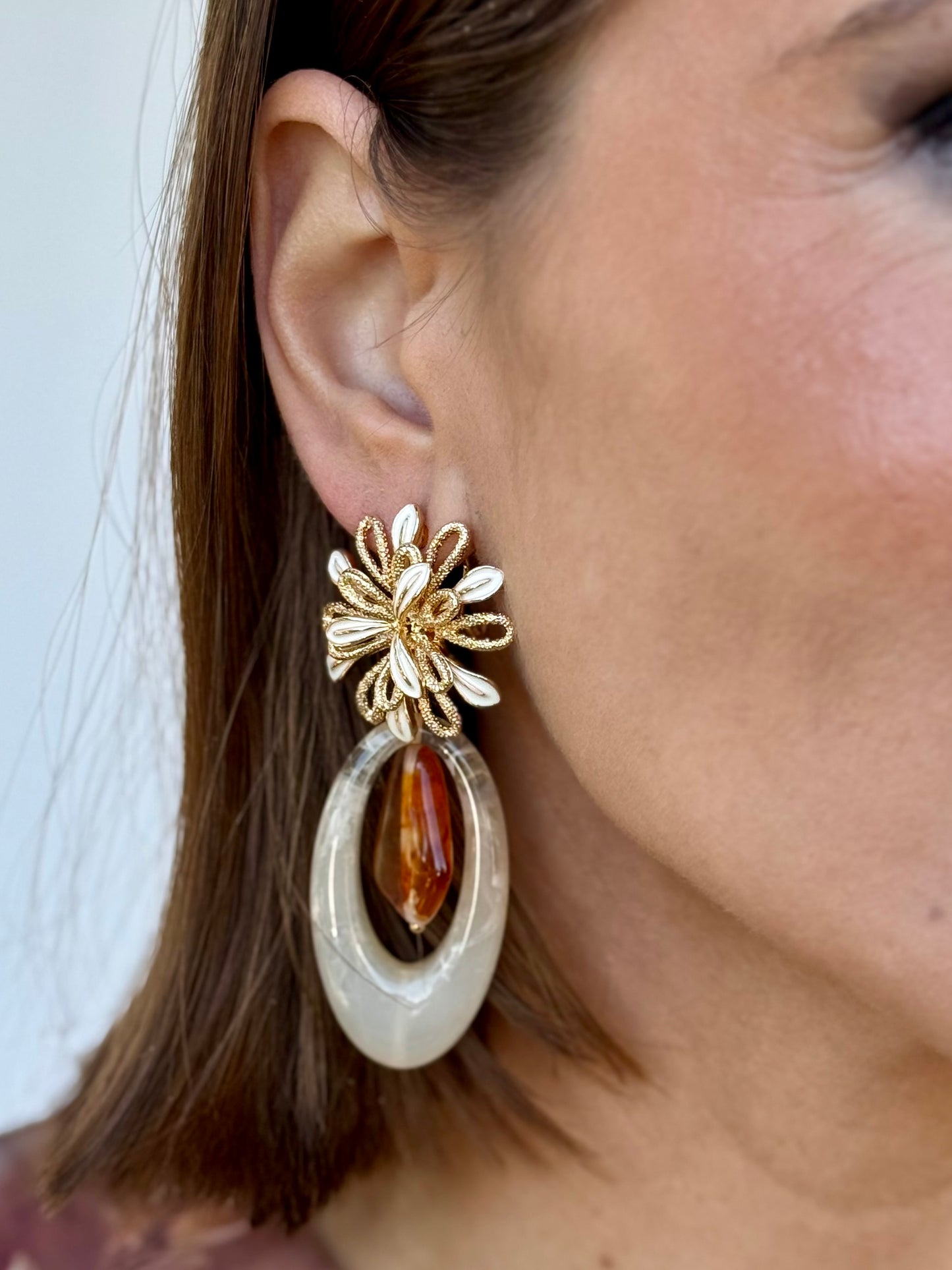 Pendientes Silvana Beige