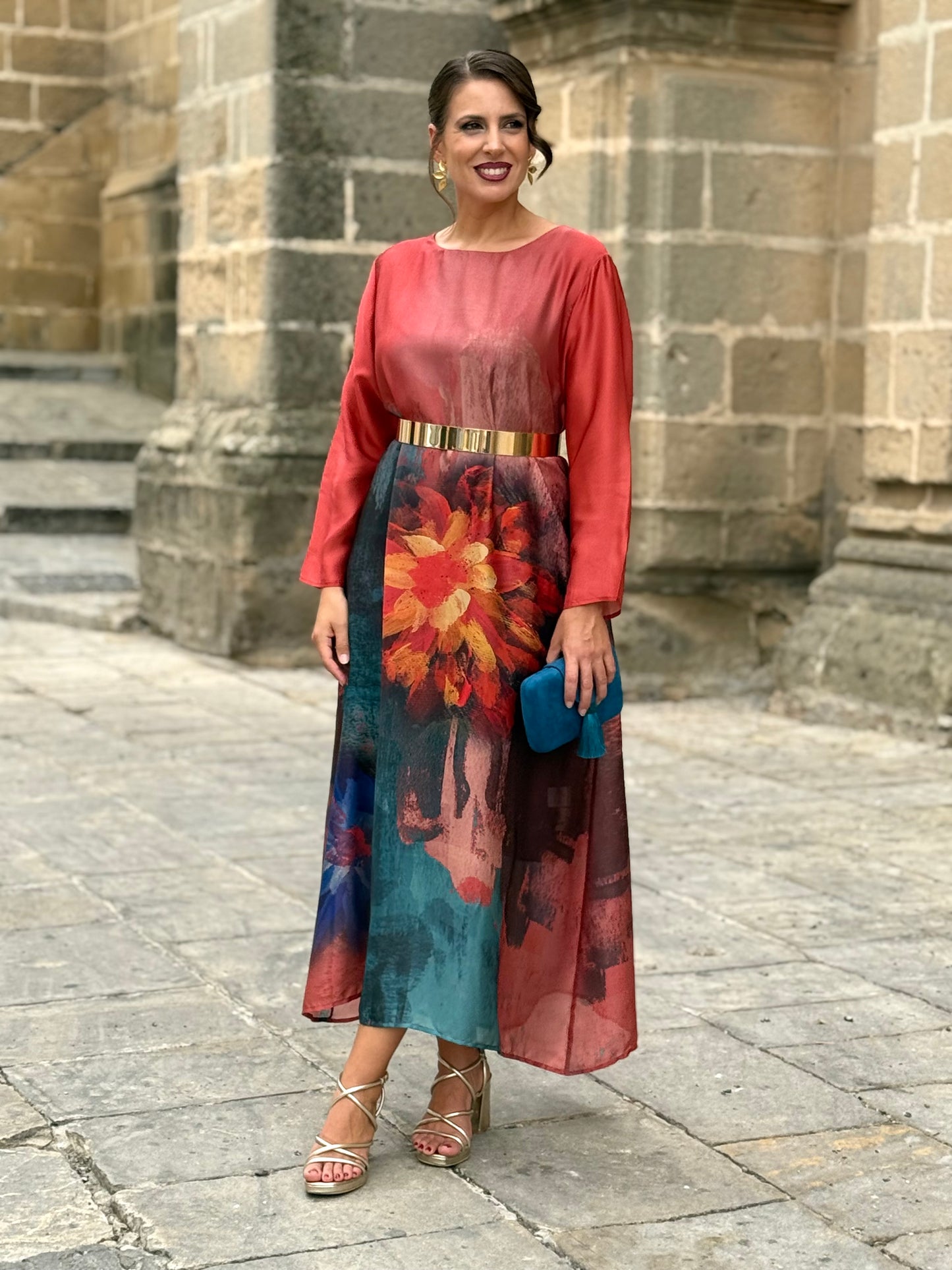 Vestido Gardenia Coral