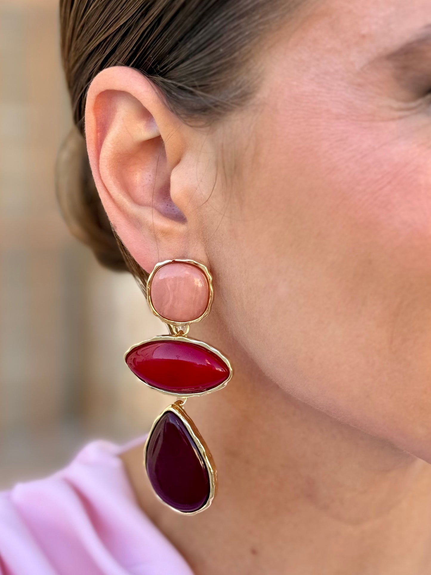 Pendientes Candamo Buganvilla