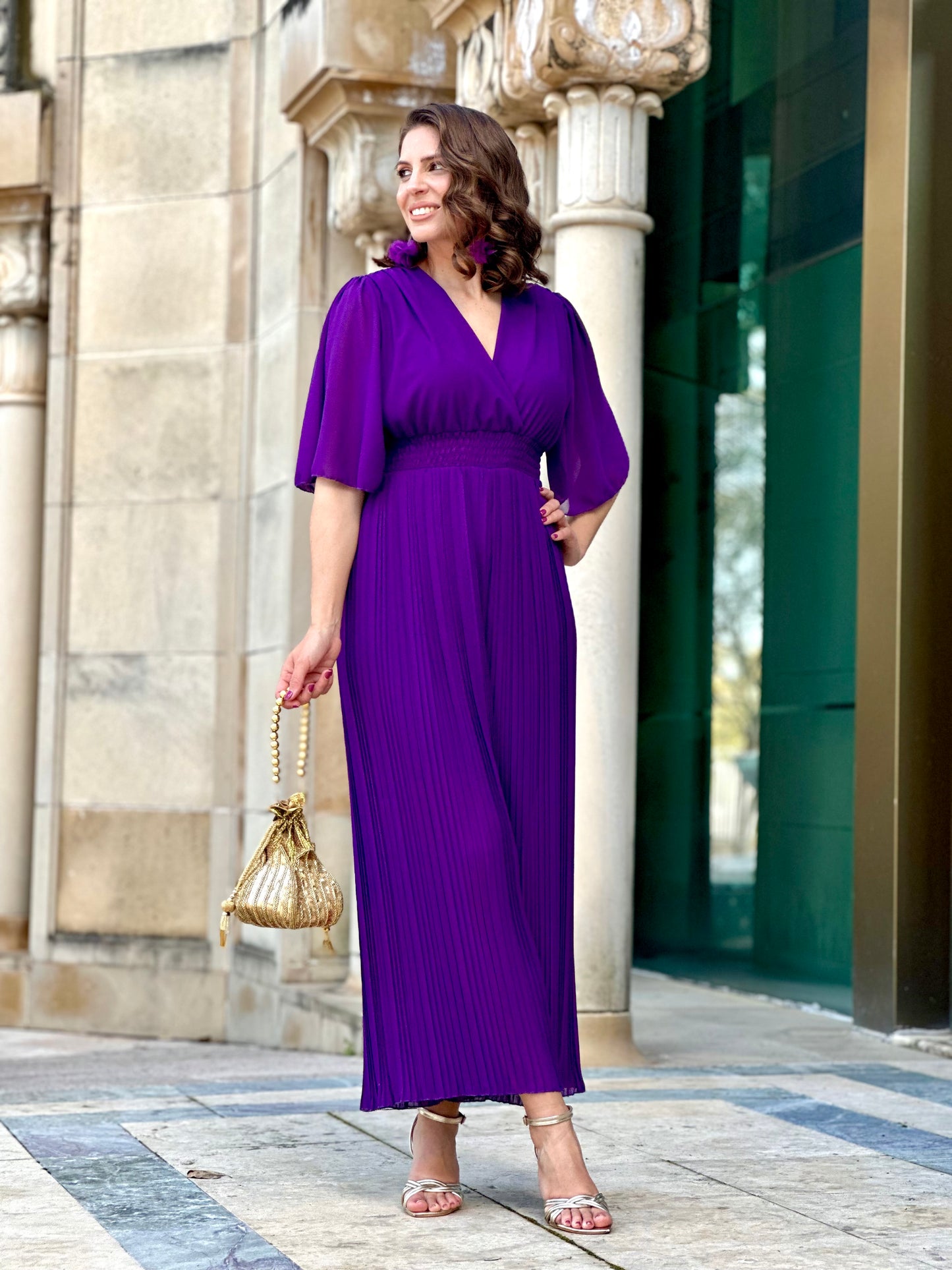 Mono Plisado Morado