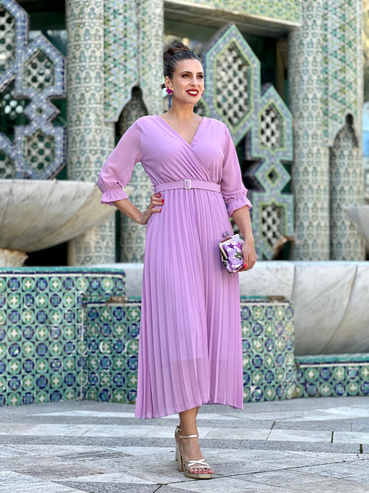 Vestido Harmonía Malva