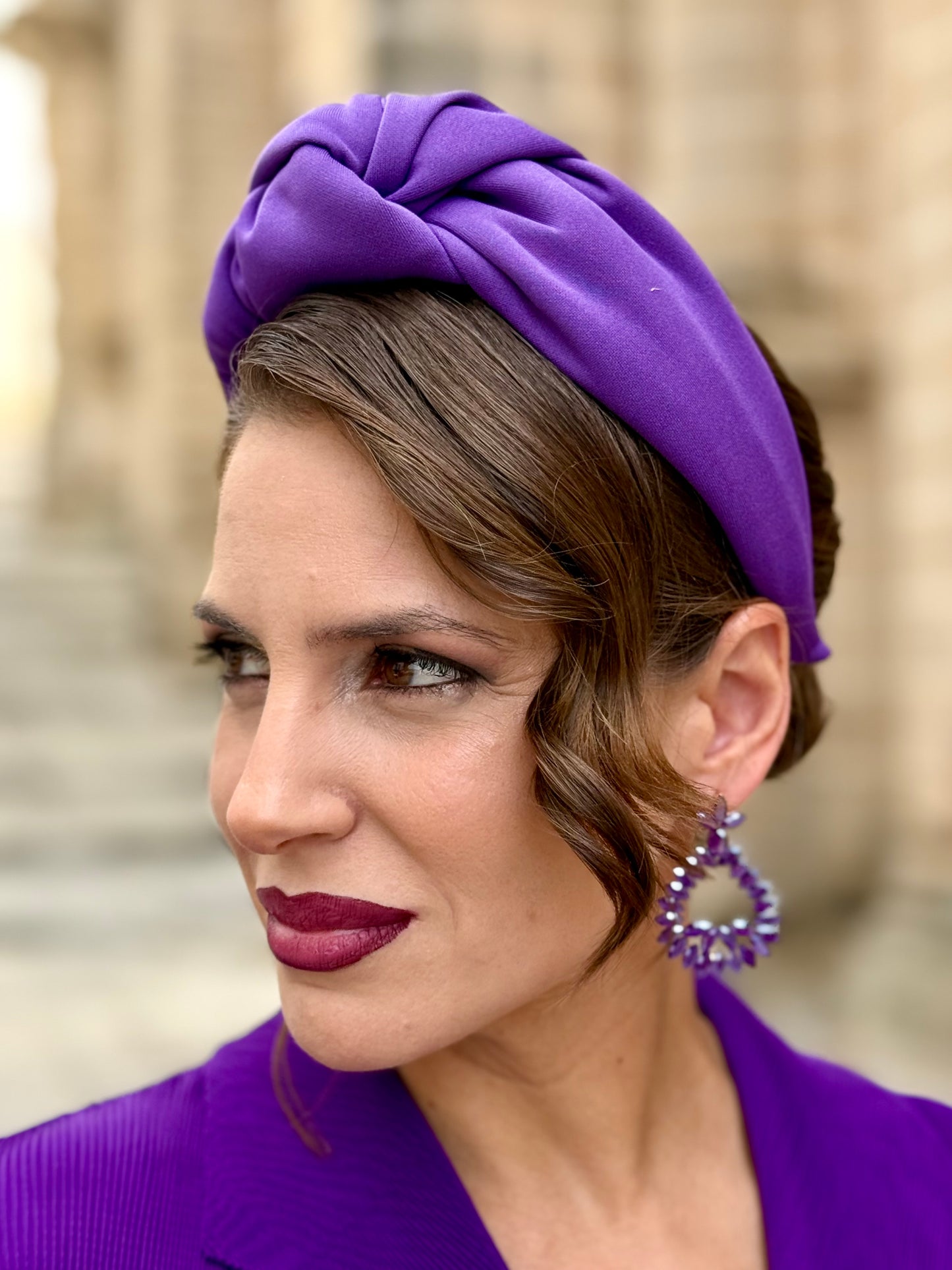 Diadema Nogal Morada