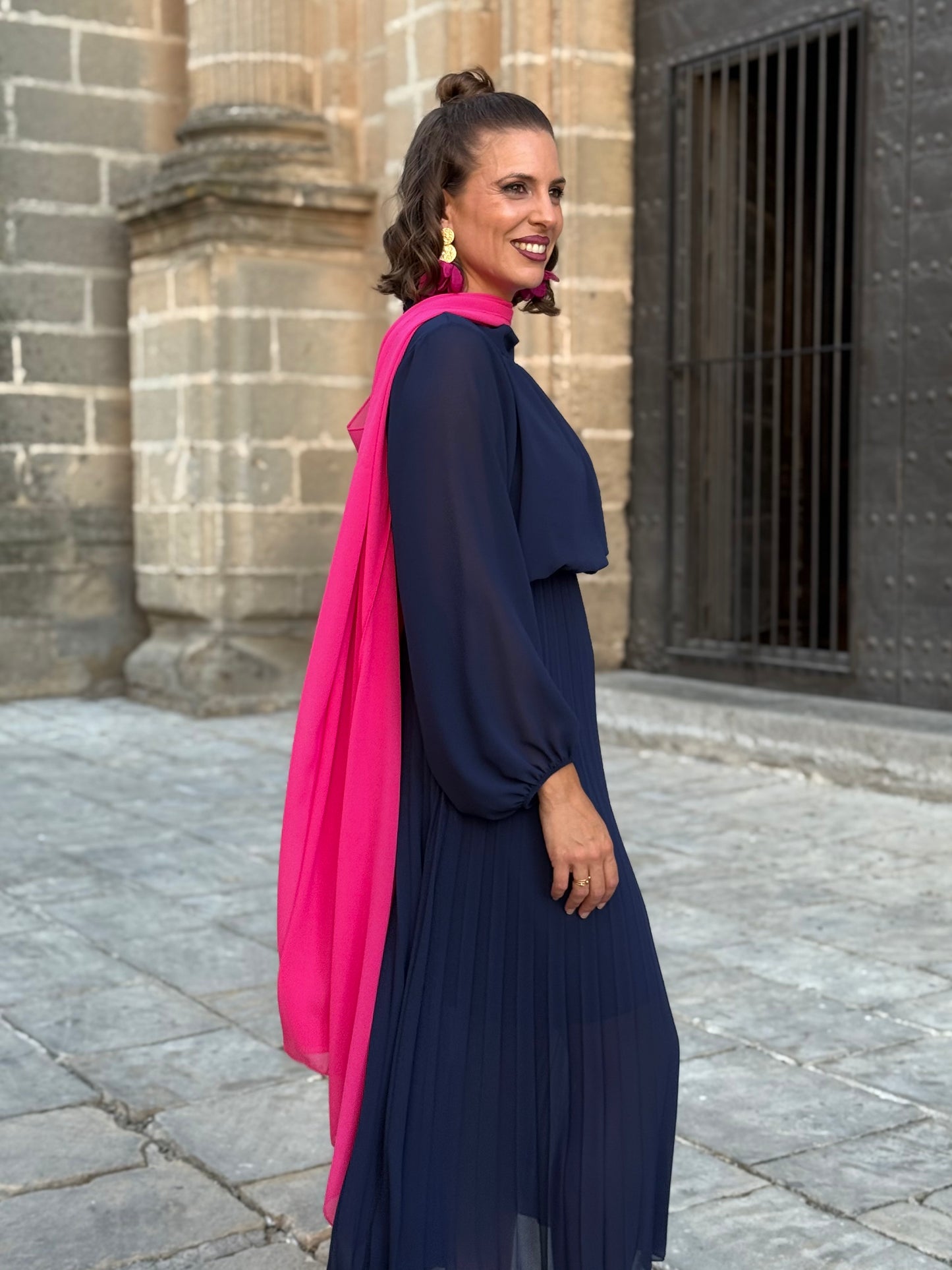 Capa de Gasa Fucsia