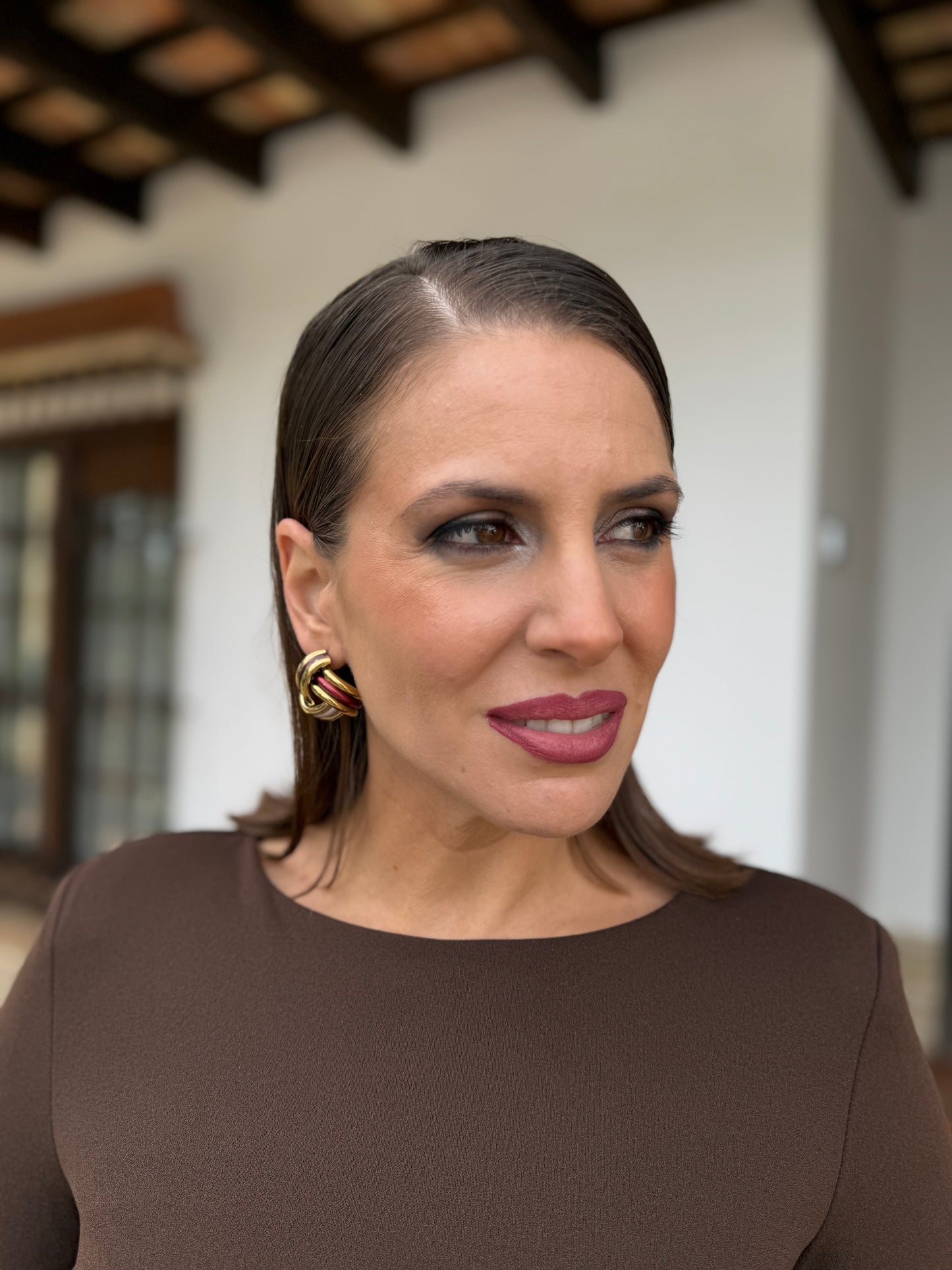 Vestido Habana Marrón/Teja