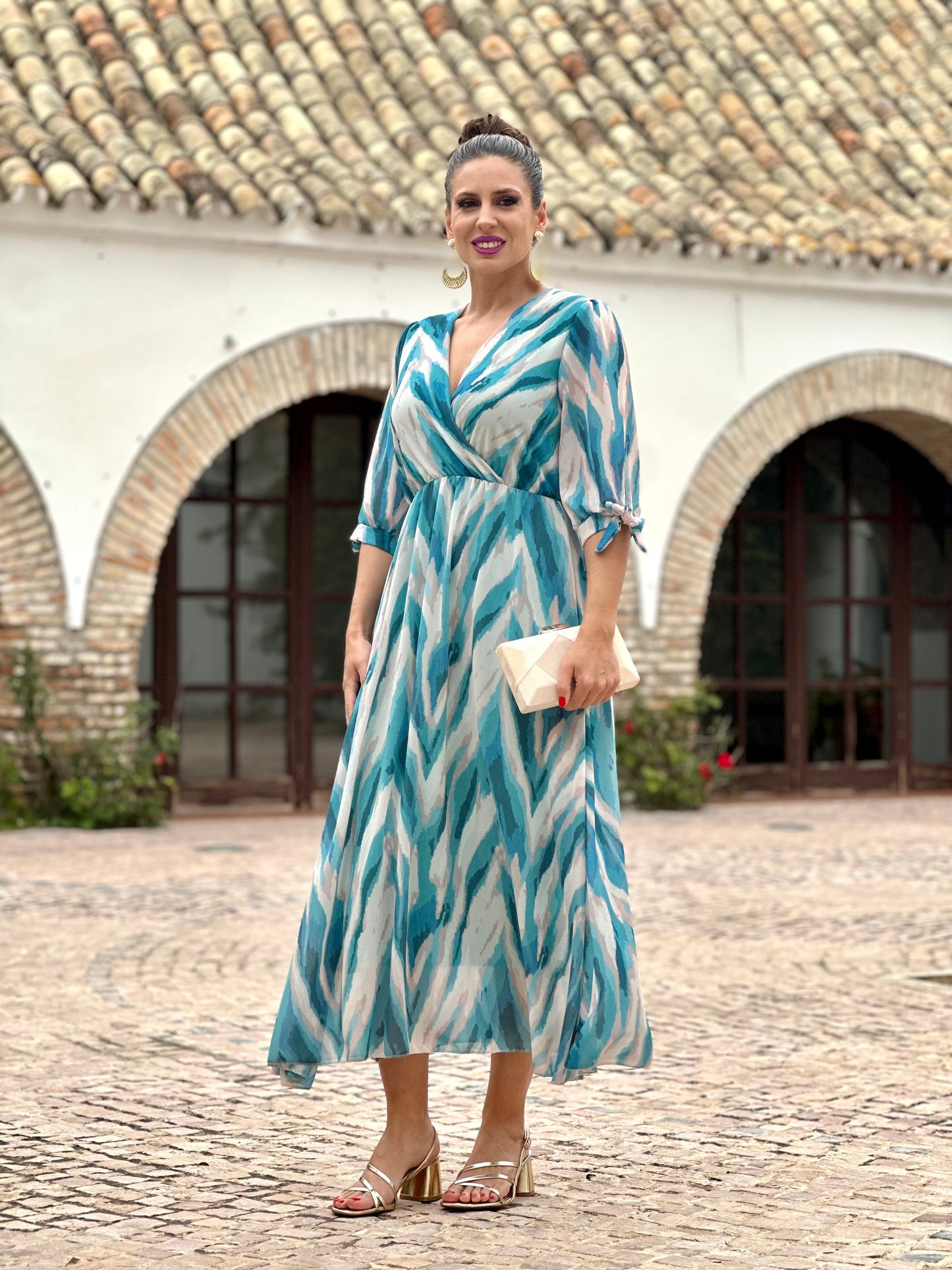Vestido Idalia Agua Marina