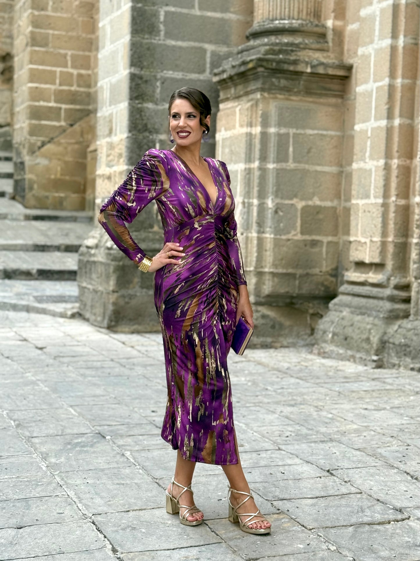 Vestido Chiara Buganvilla