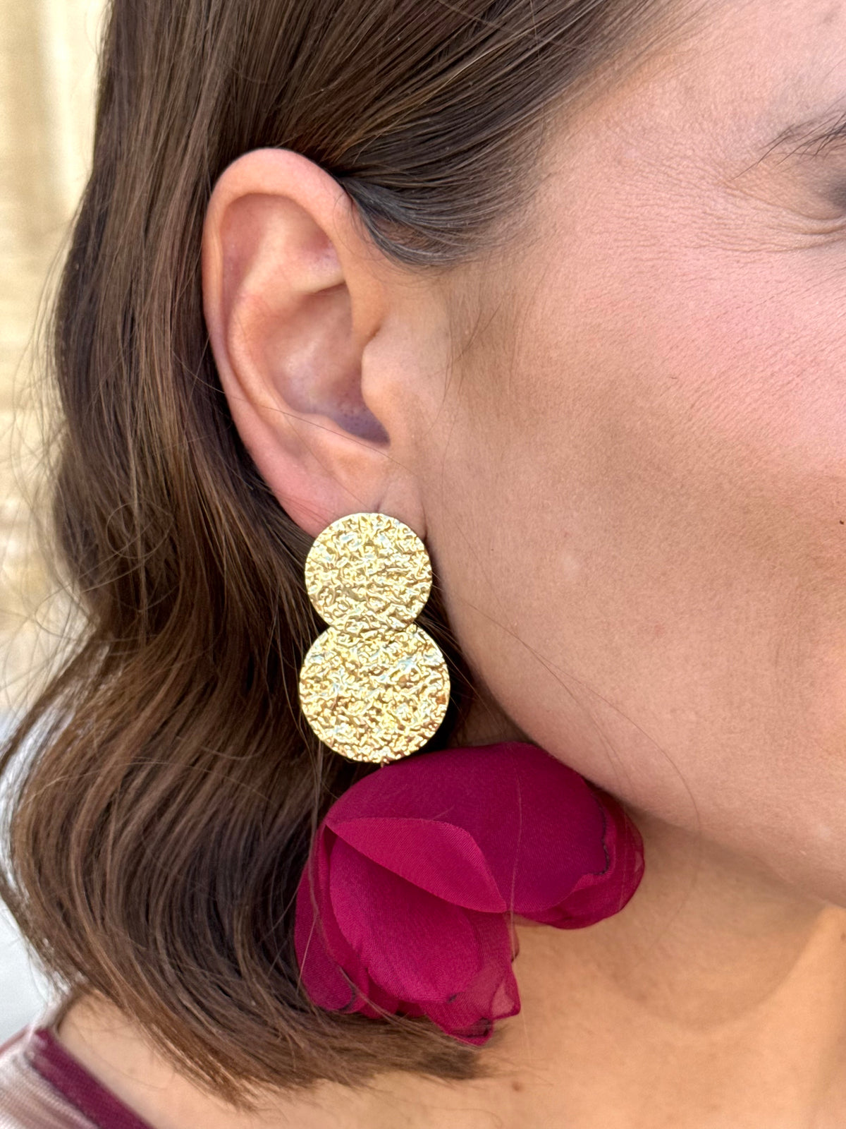 Pendientes Cris Burdeos