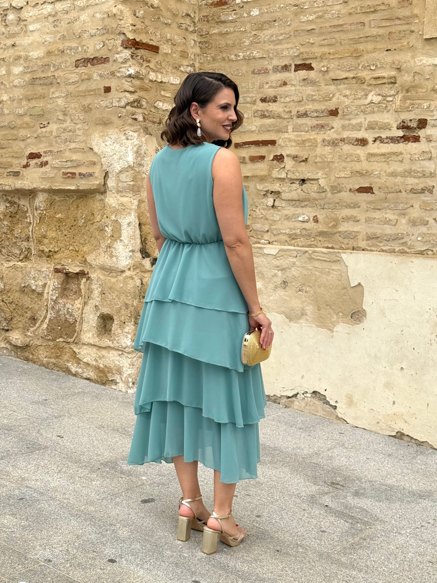 Vestido Naiara Agua Marina