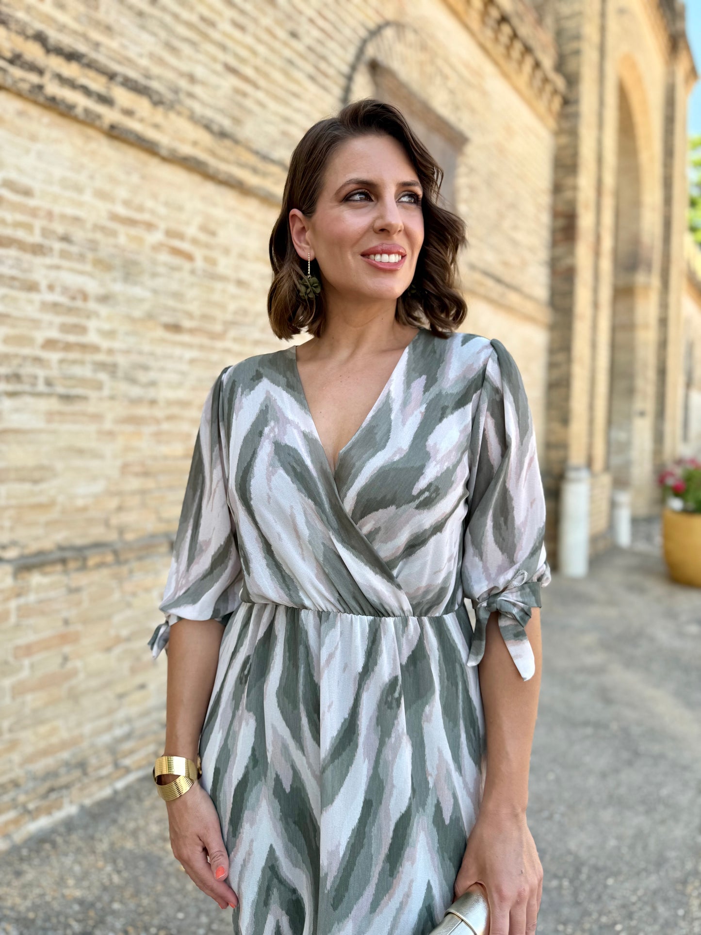 Vestido Idalia Kaki