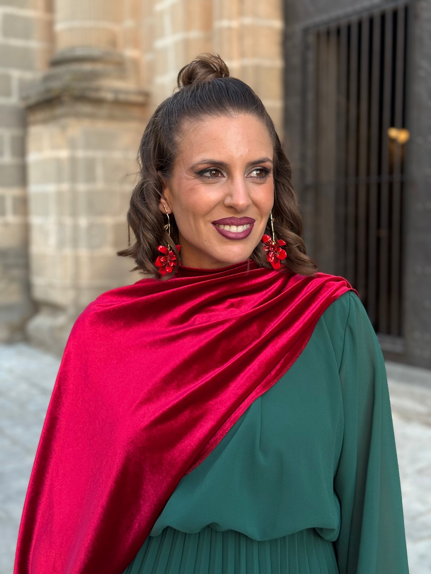 Capa de Terciopelo Roja