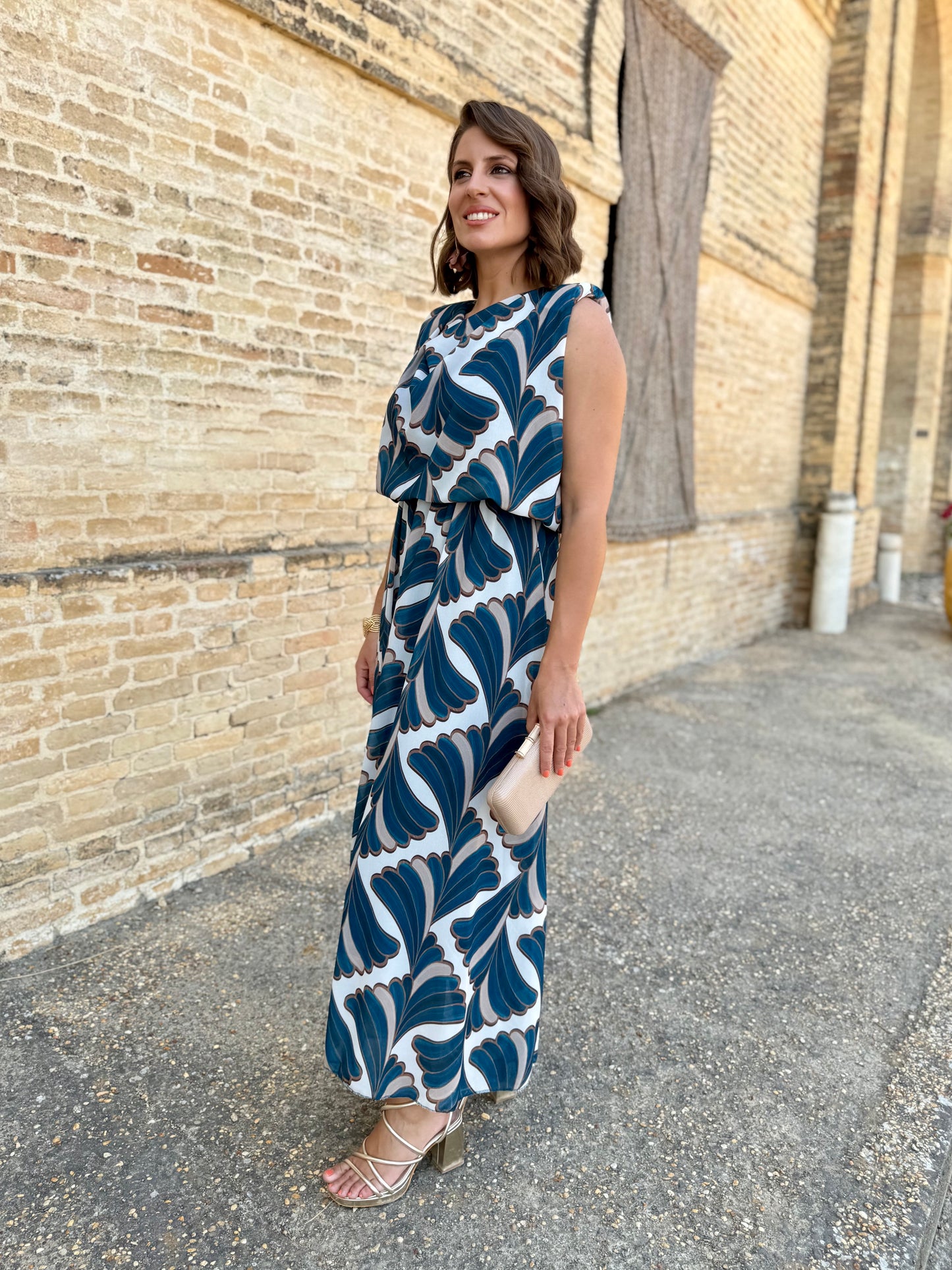 Vestido Oriana Petroleo