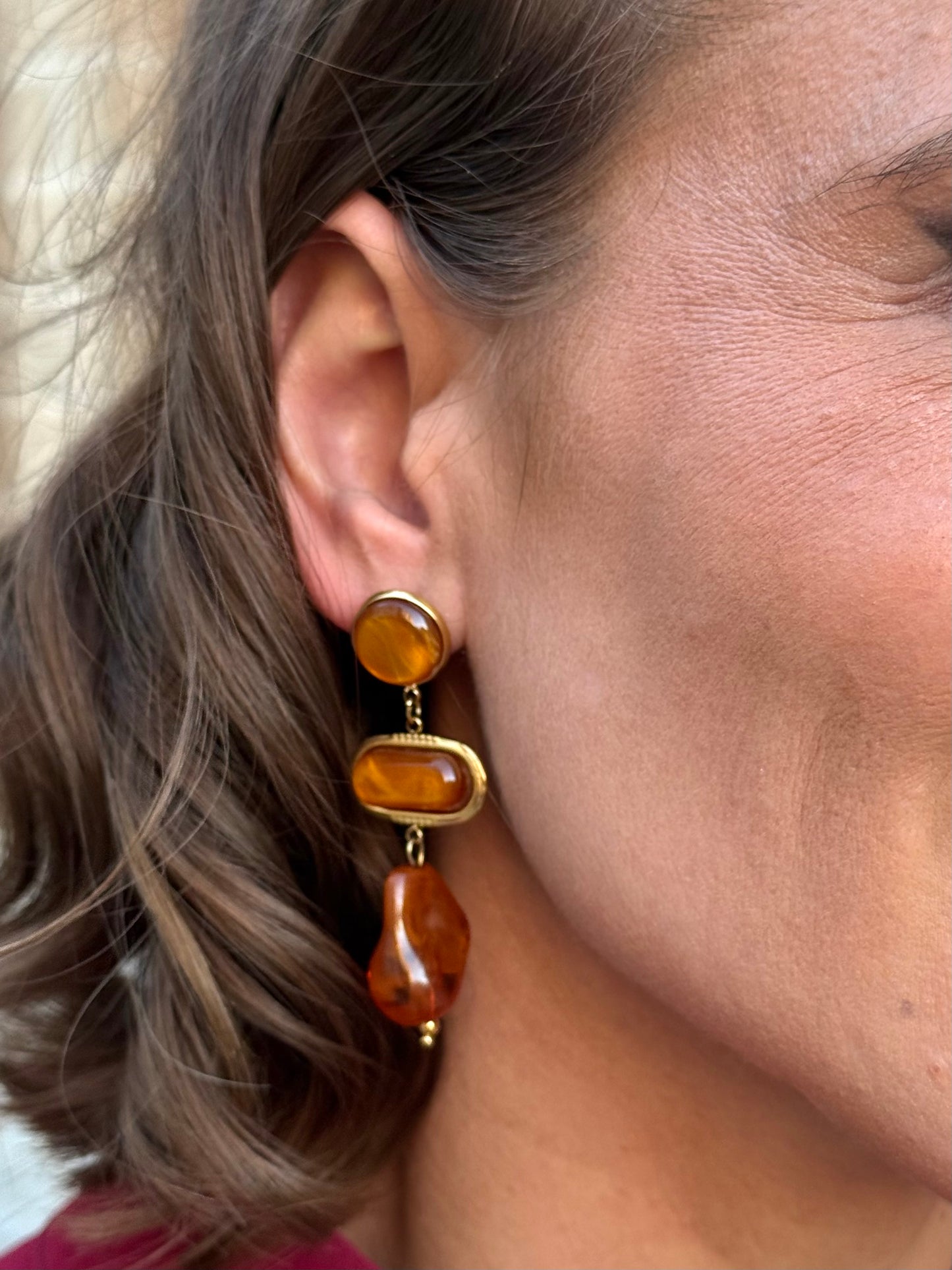 Pendientes Lidia Marrón