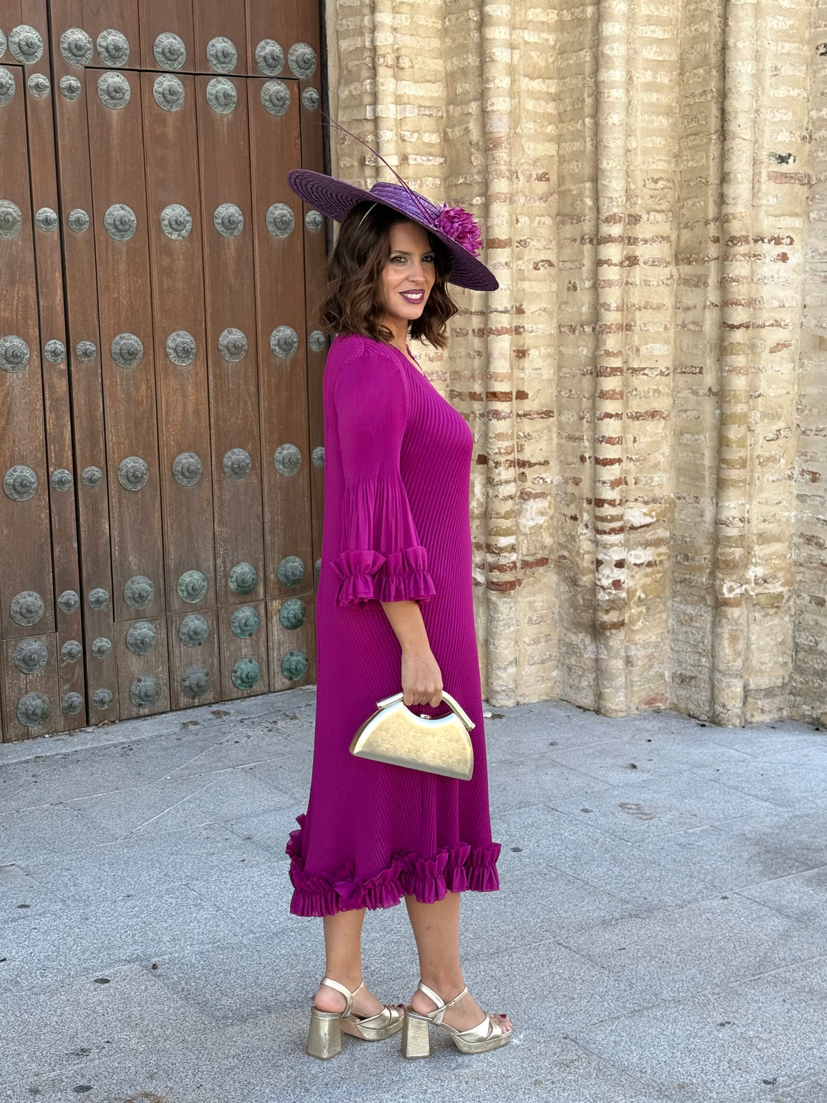 Vestido Lourdes Buganvilla