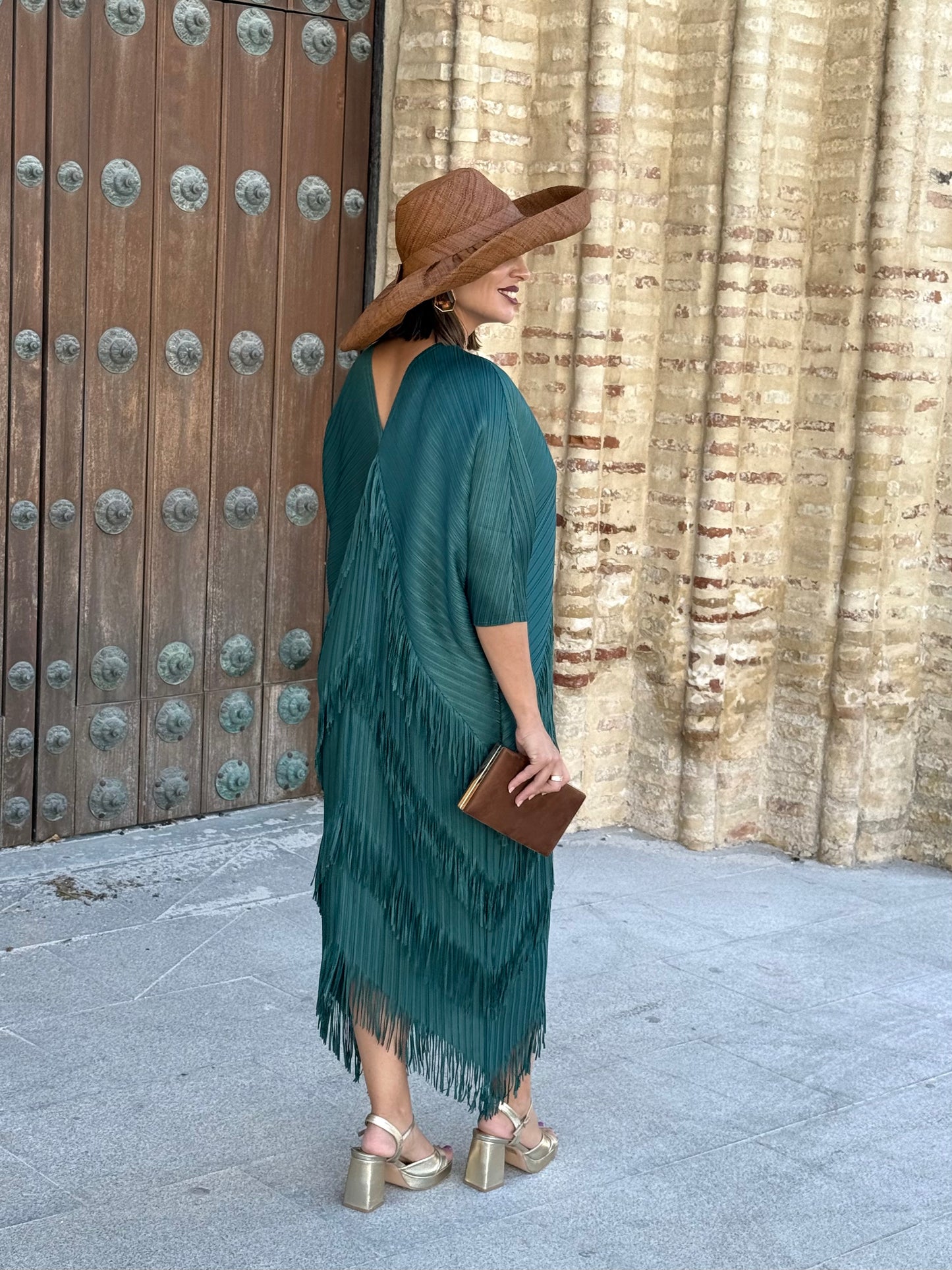 Vestido Adela Petróleo