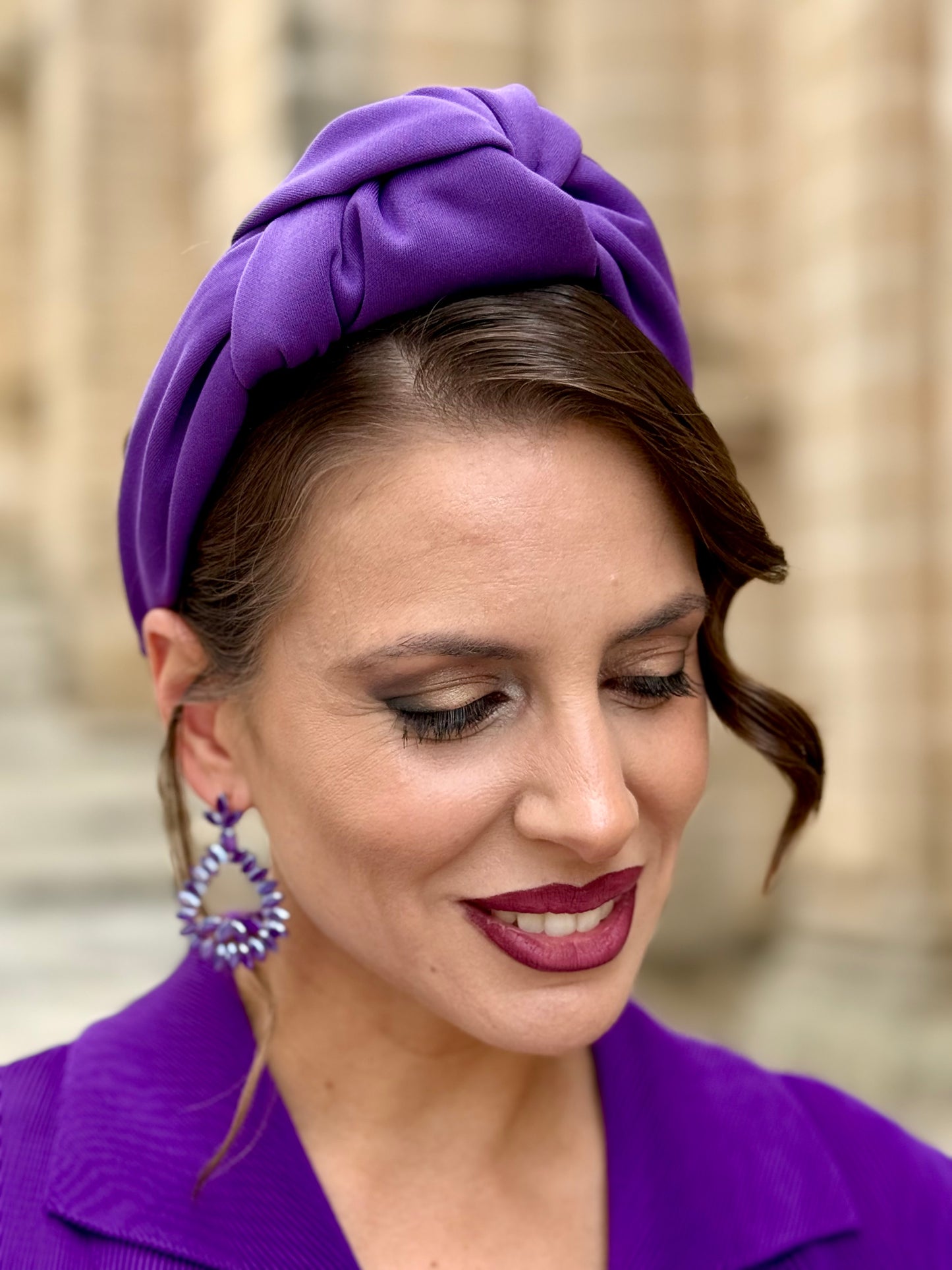Diadema Nogal Morada
